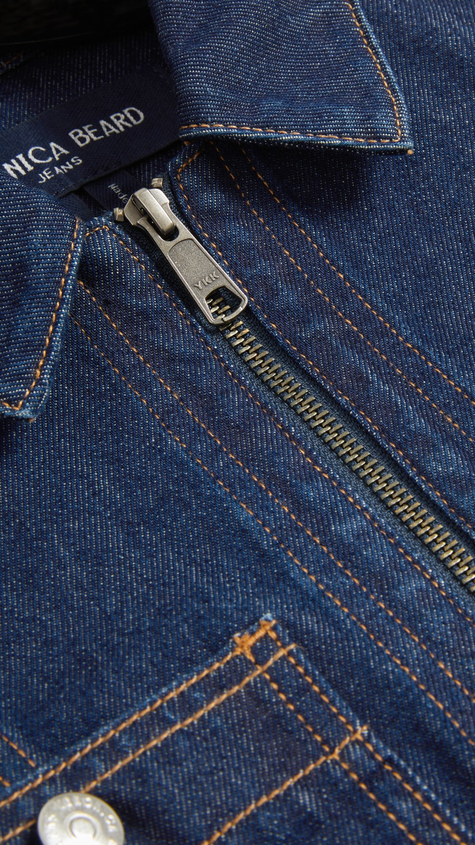 Veronica Beard Patty Cropped Denim Jacket in Indigo Rinse