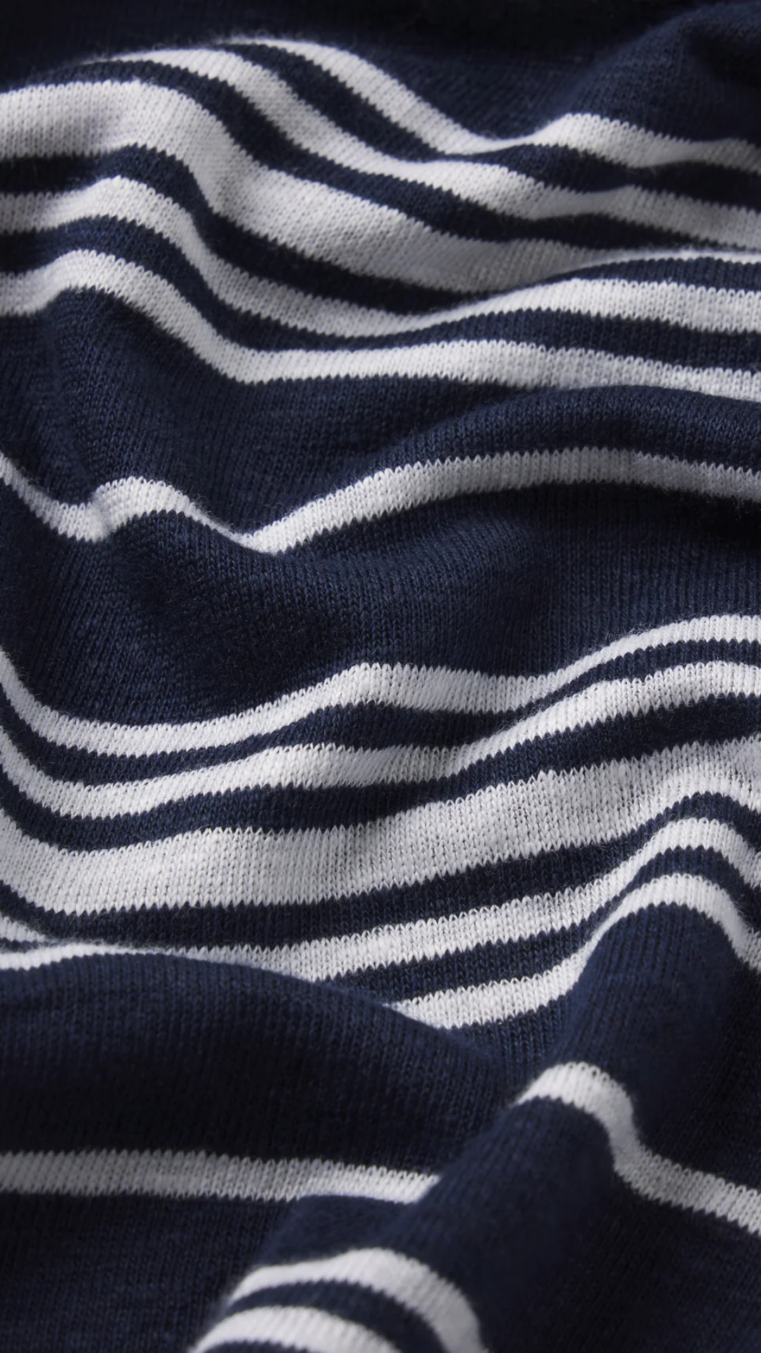 Frame The Striped Polo in Navy Multi
