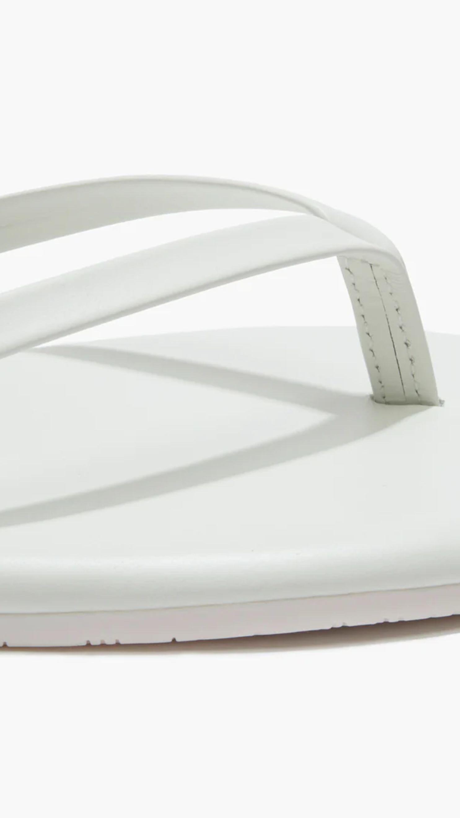 Tkees Lily Pigments Leather Flip Flops in White
