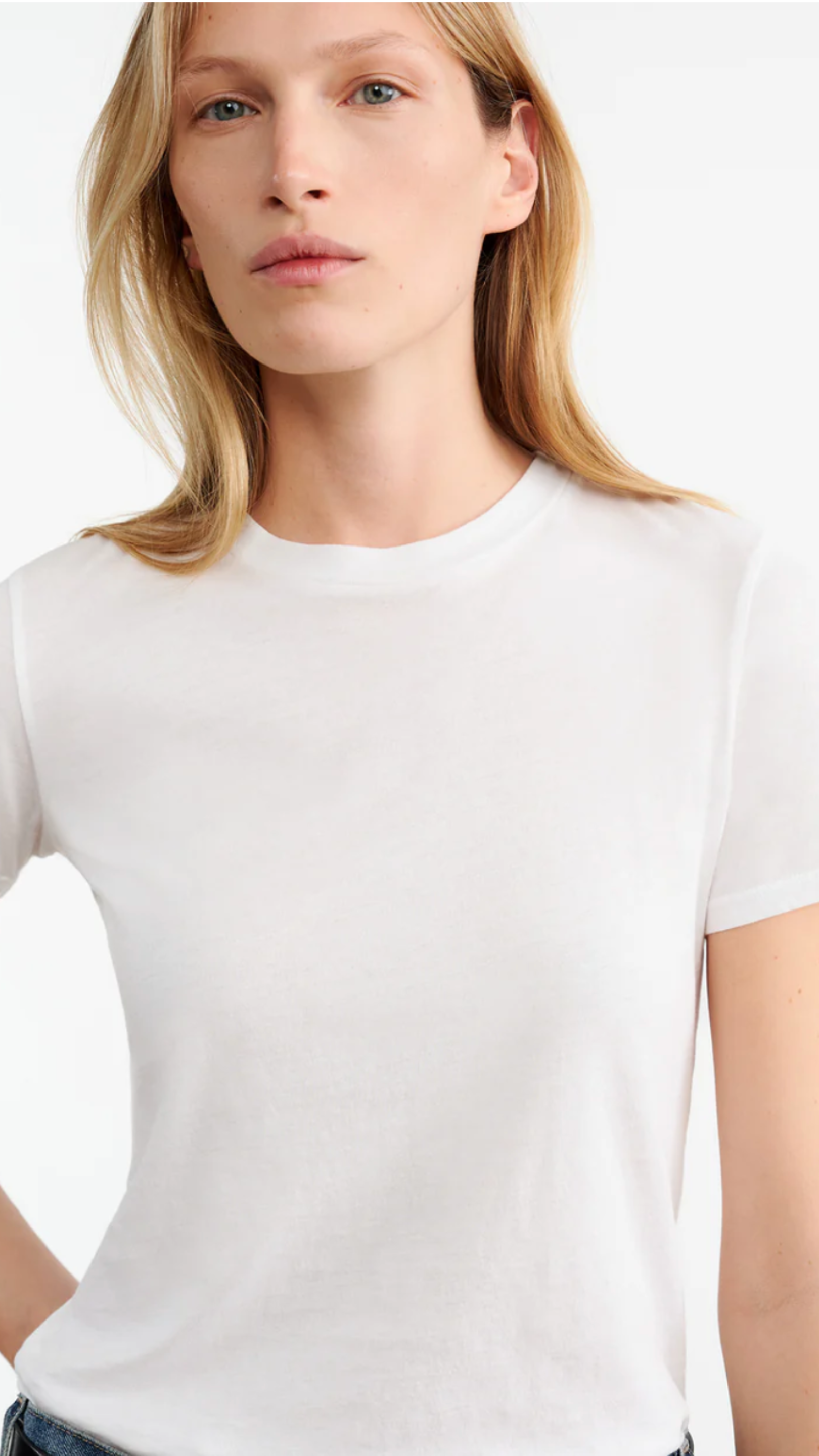 Nili Lotan Mariela Crewneck Tee in White
