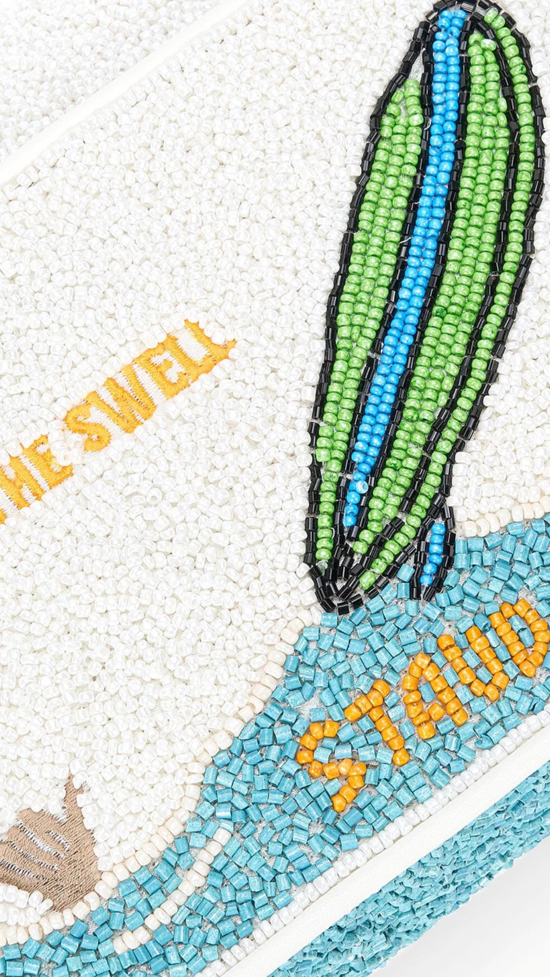 Staud Tommy Beaded Bag in Surf Babes