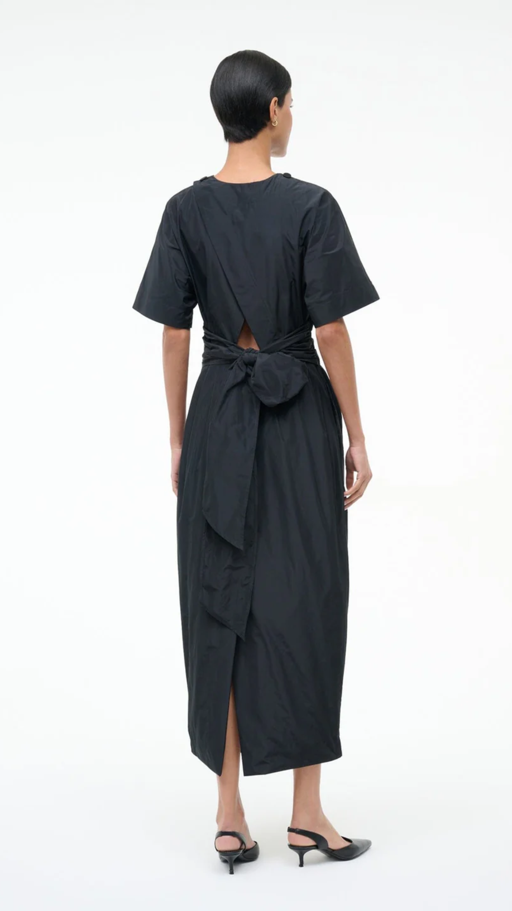 Staud Michelina Dress in Black