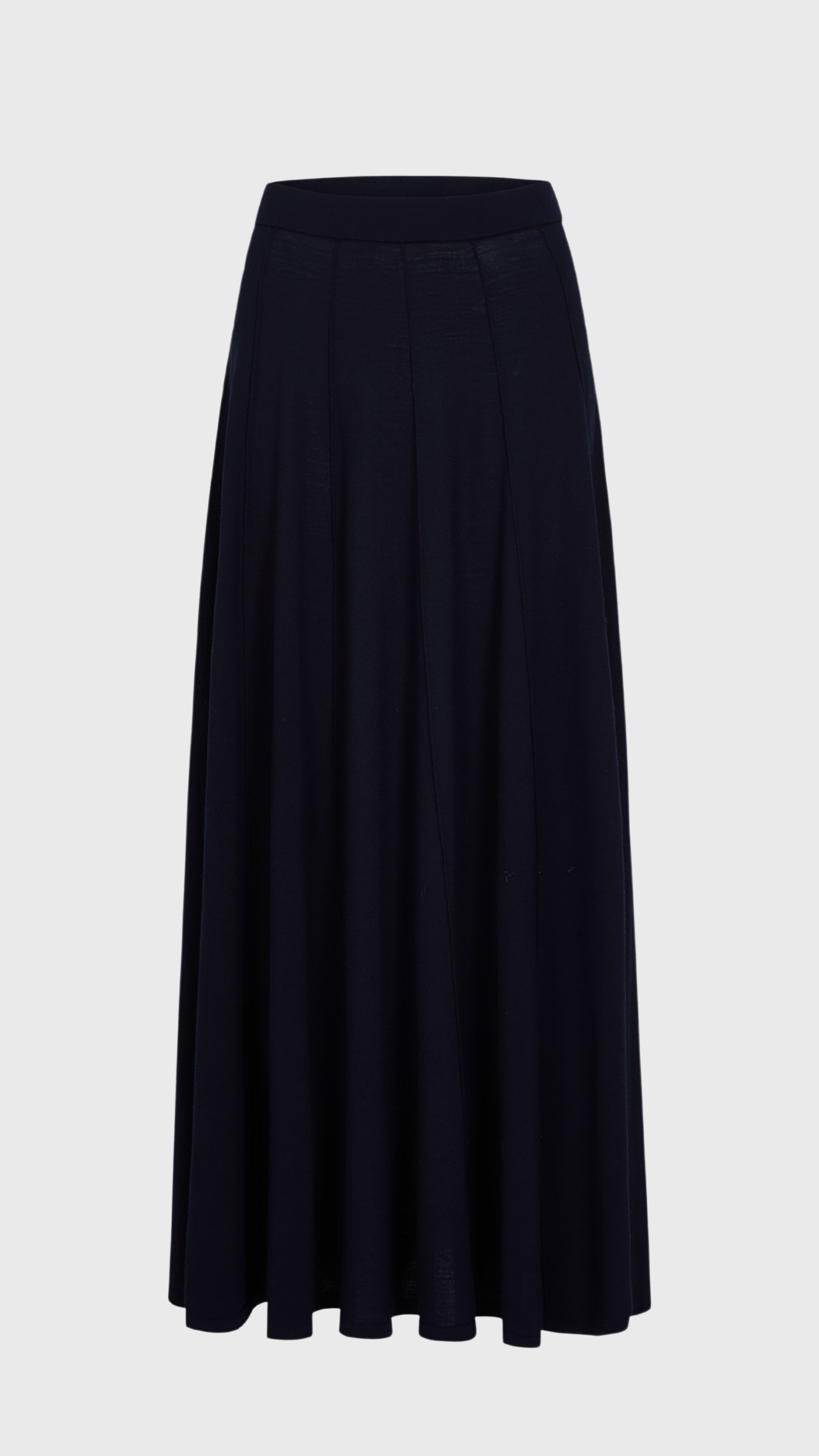 TWP Seamed Maxi Skirt in Blue Nights