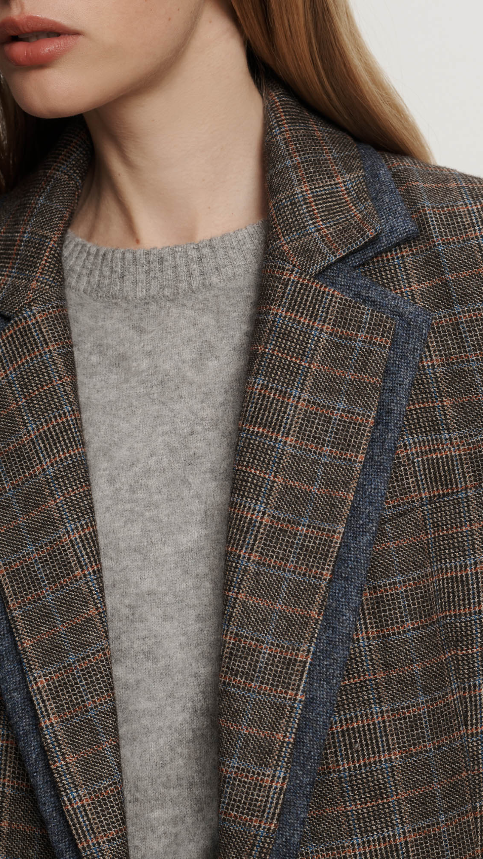 Veronica Beard Hedi Plaid Dickey Jacket in Charcoal