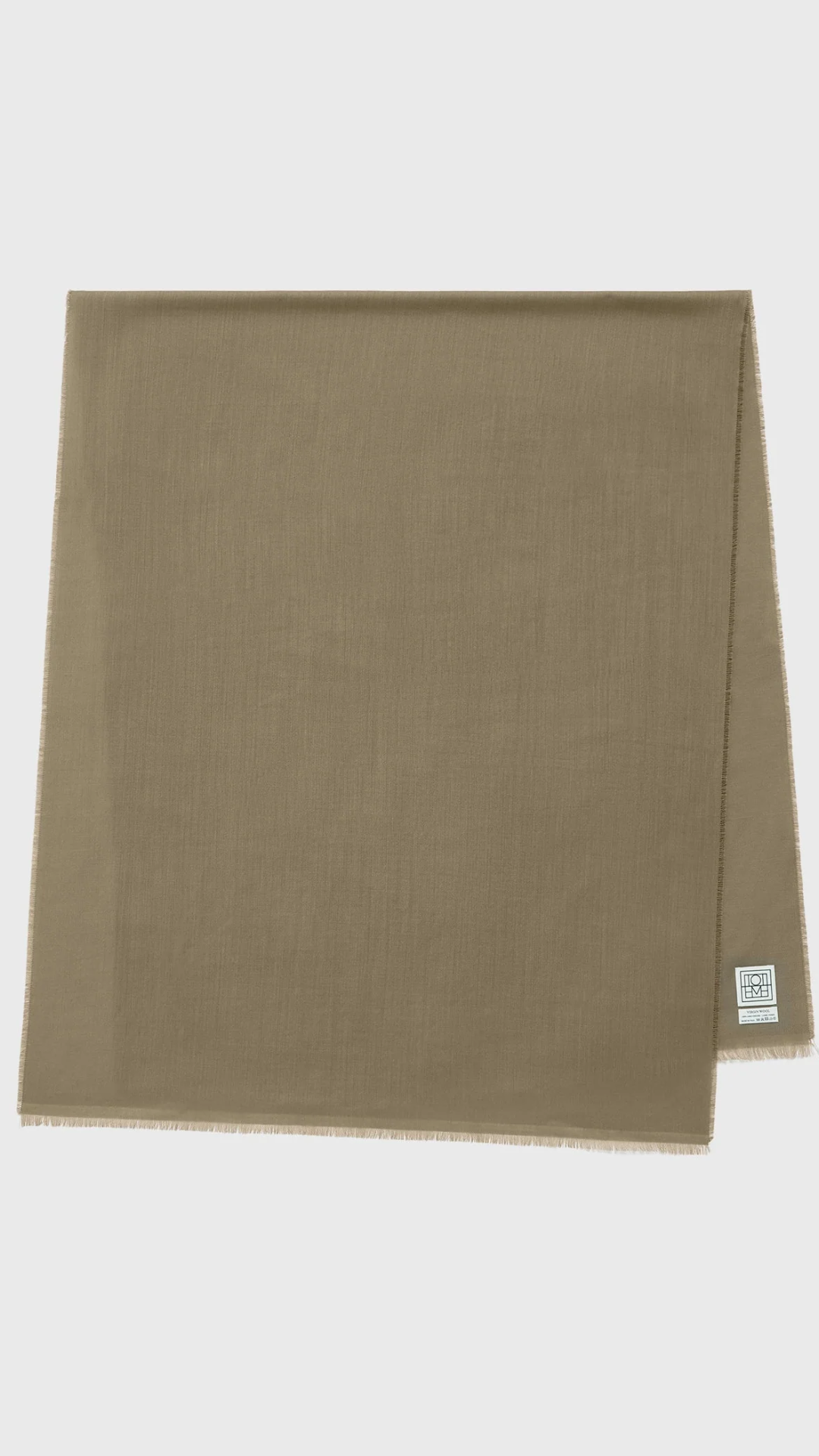 Toteme Light Wool Scarf in Hazel