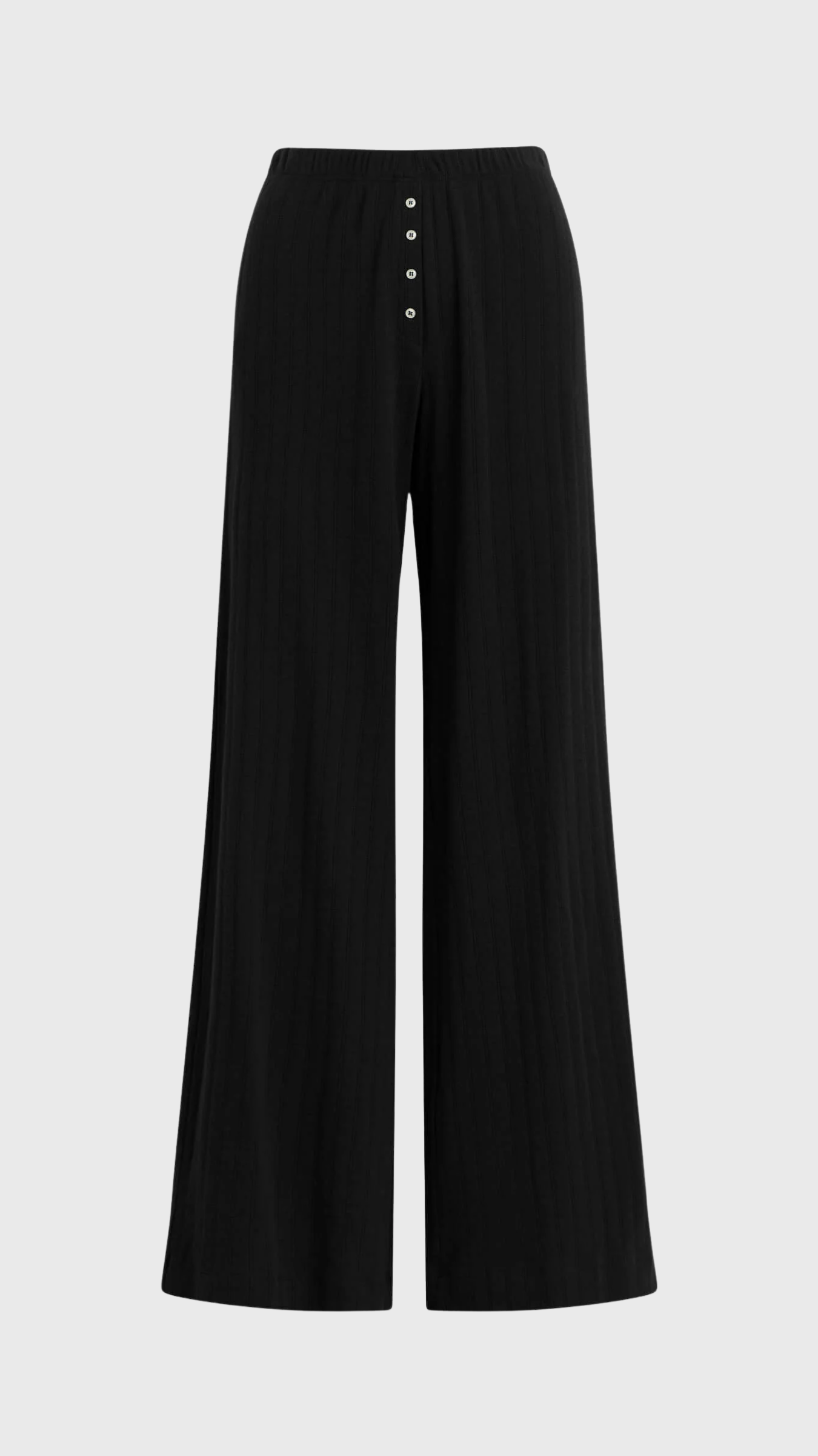 LESET Pointelle Boxer Pant in Black