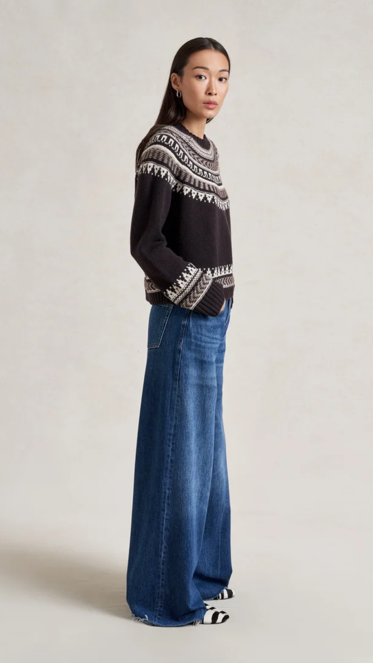 La Ligne Seymour Sweater in Chocolate Multi