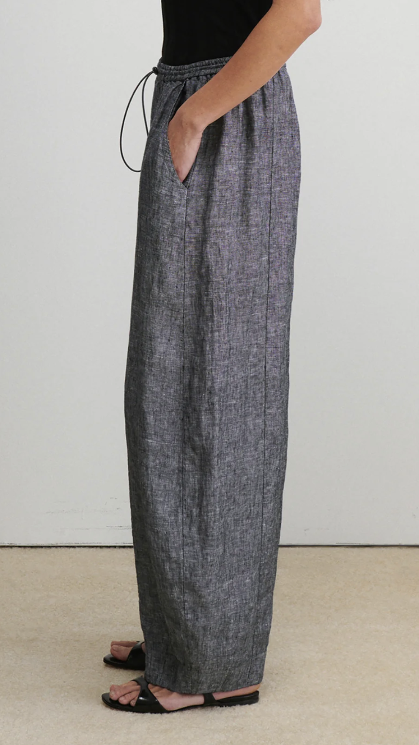 Rachel Comey Ashbolt Pant in Heather Black