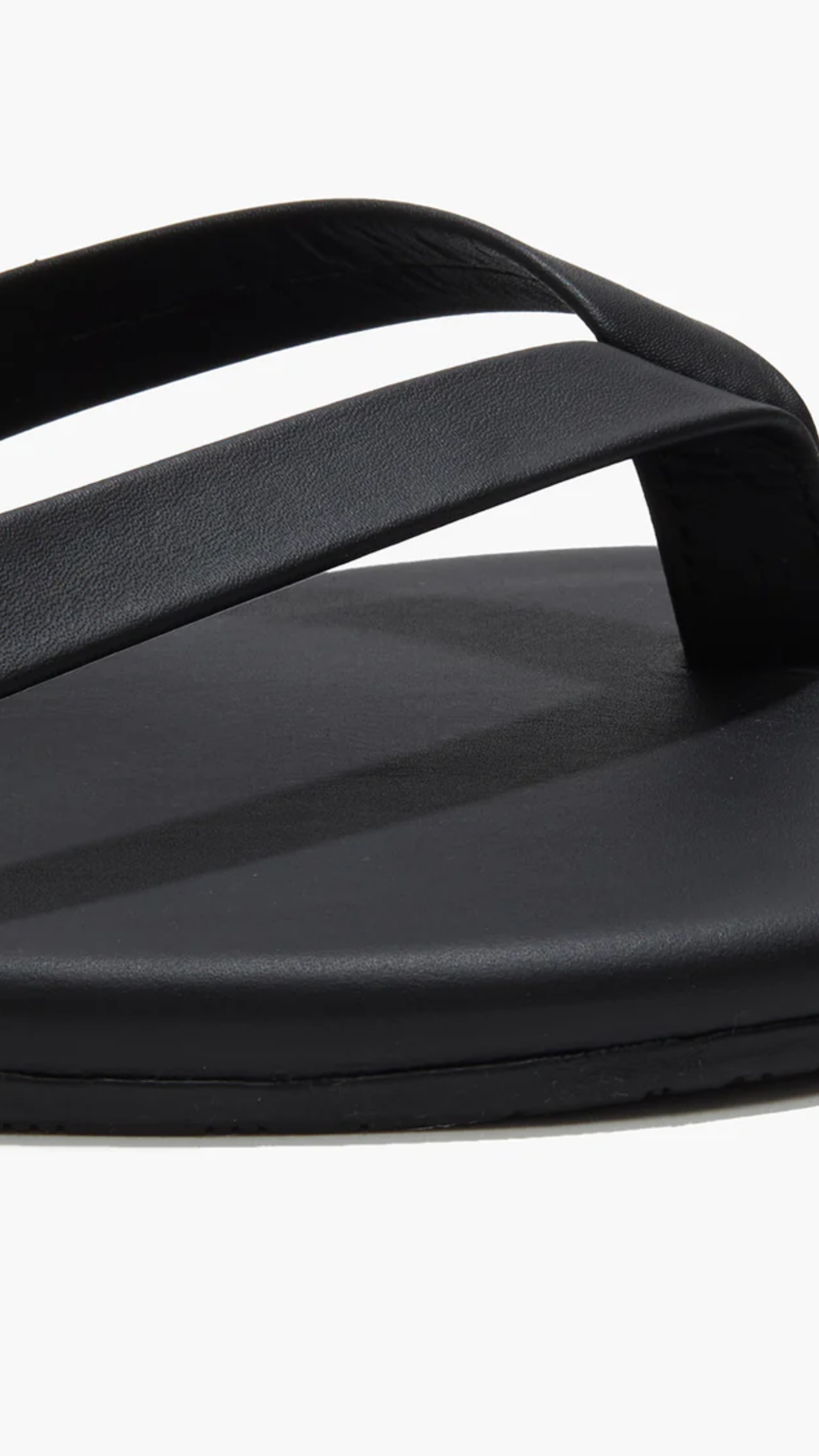 Tkees Boyfriend Leather Flip Flops in Taro Black