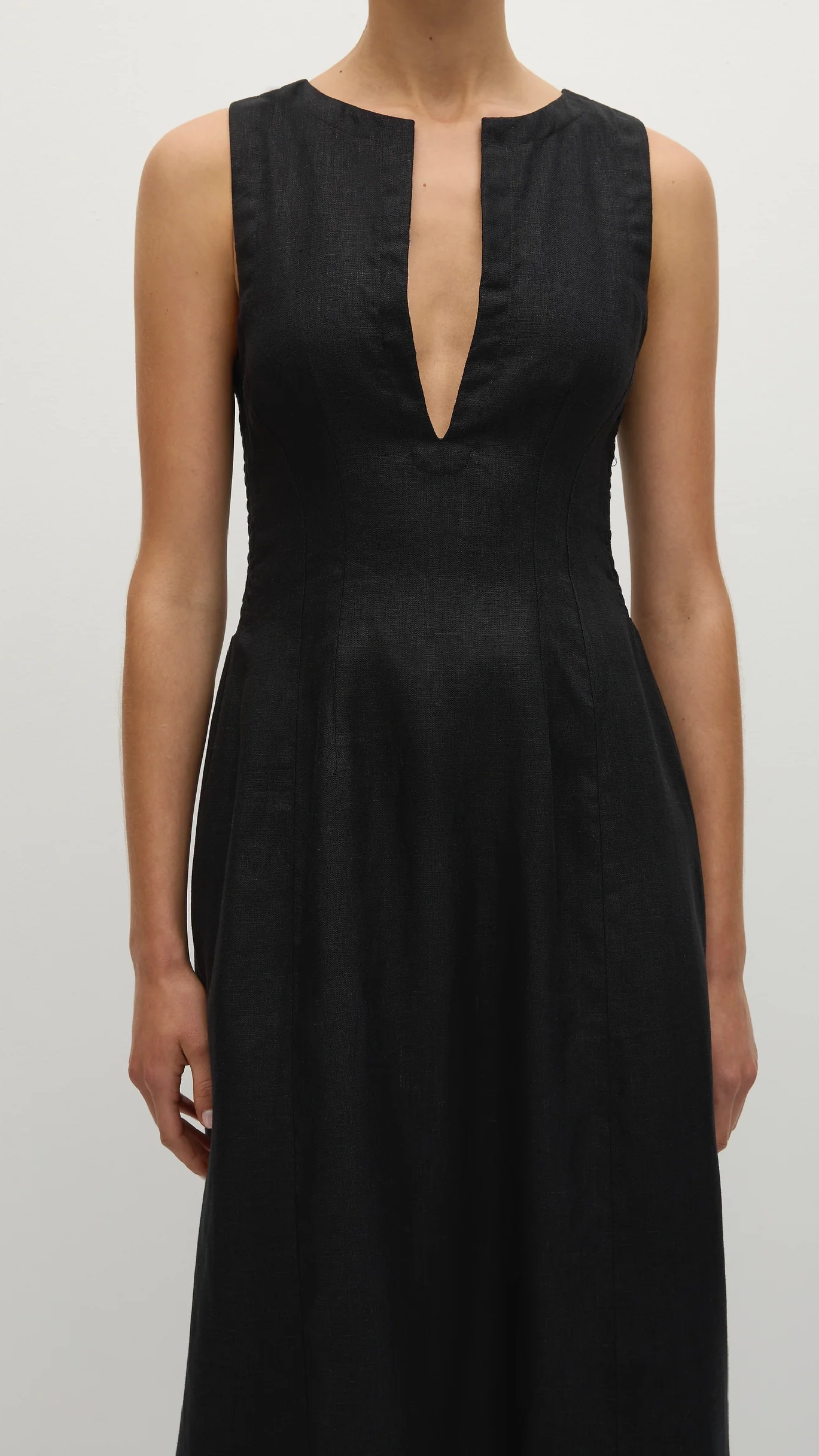 Faithfull Melia Maxi Dress in Black