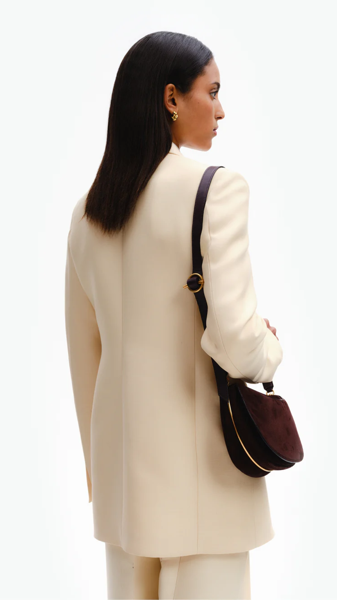 Wandler Kate Crossbody in Acai Grape/Suede