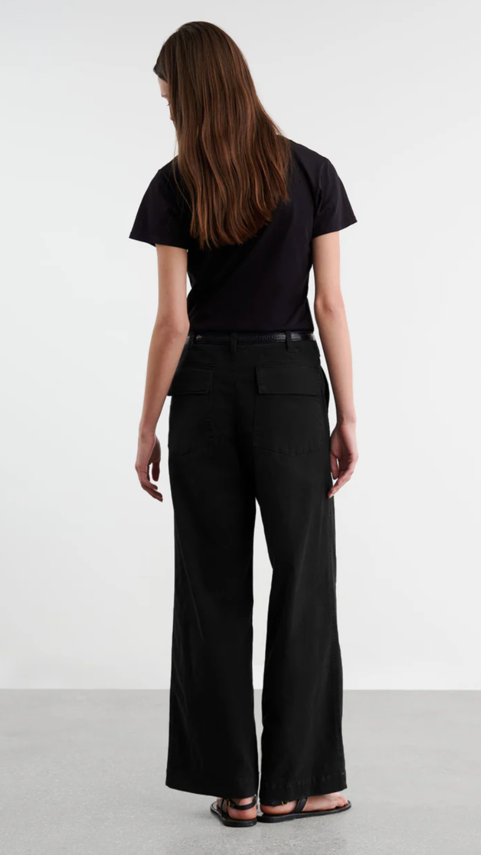 Nili Lotan Leon Boy Pant in Carbon