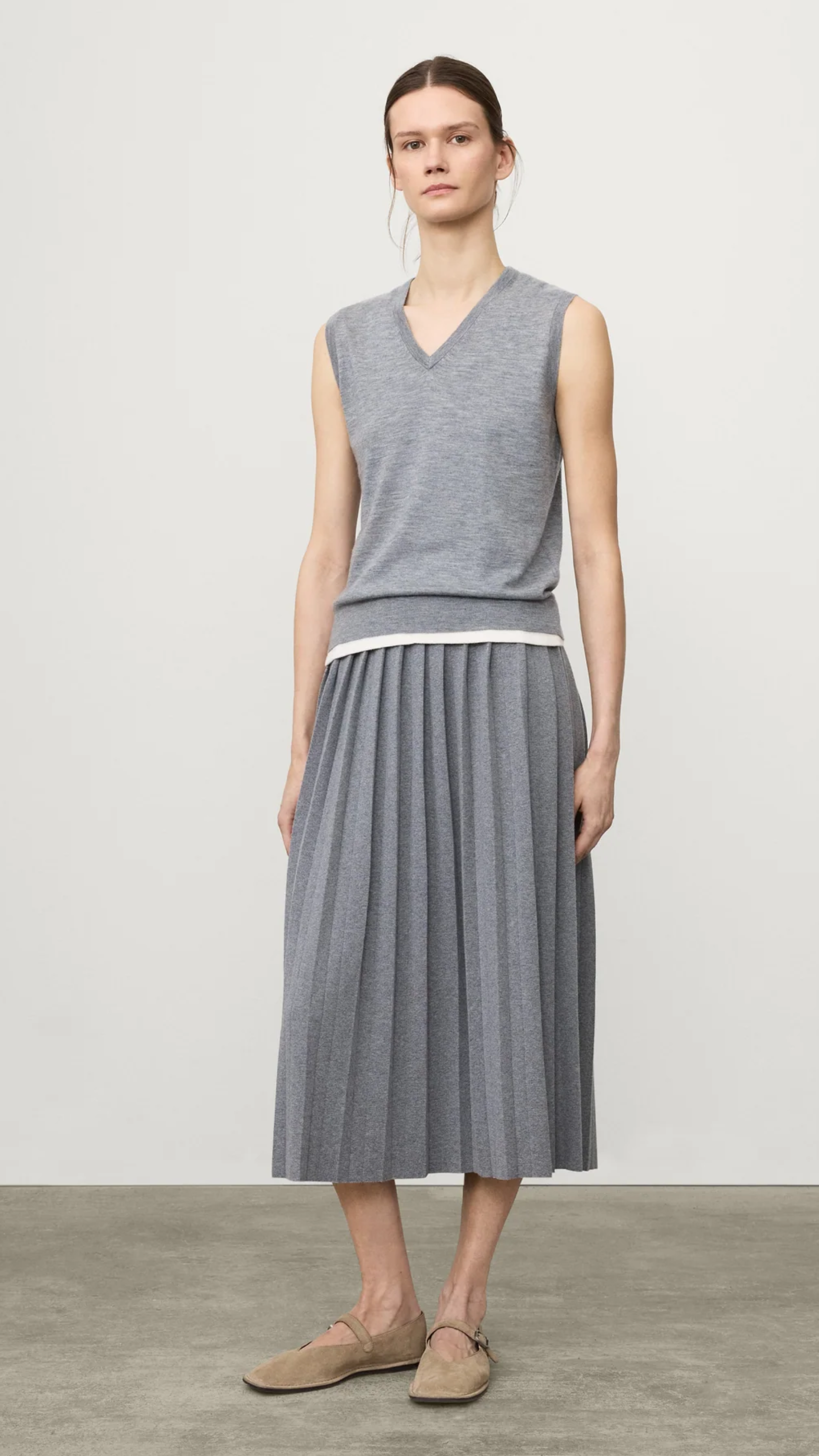 Lisa Yang Lauri Top in Dark Mist