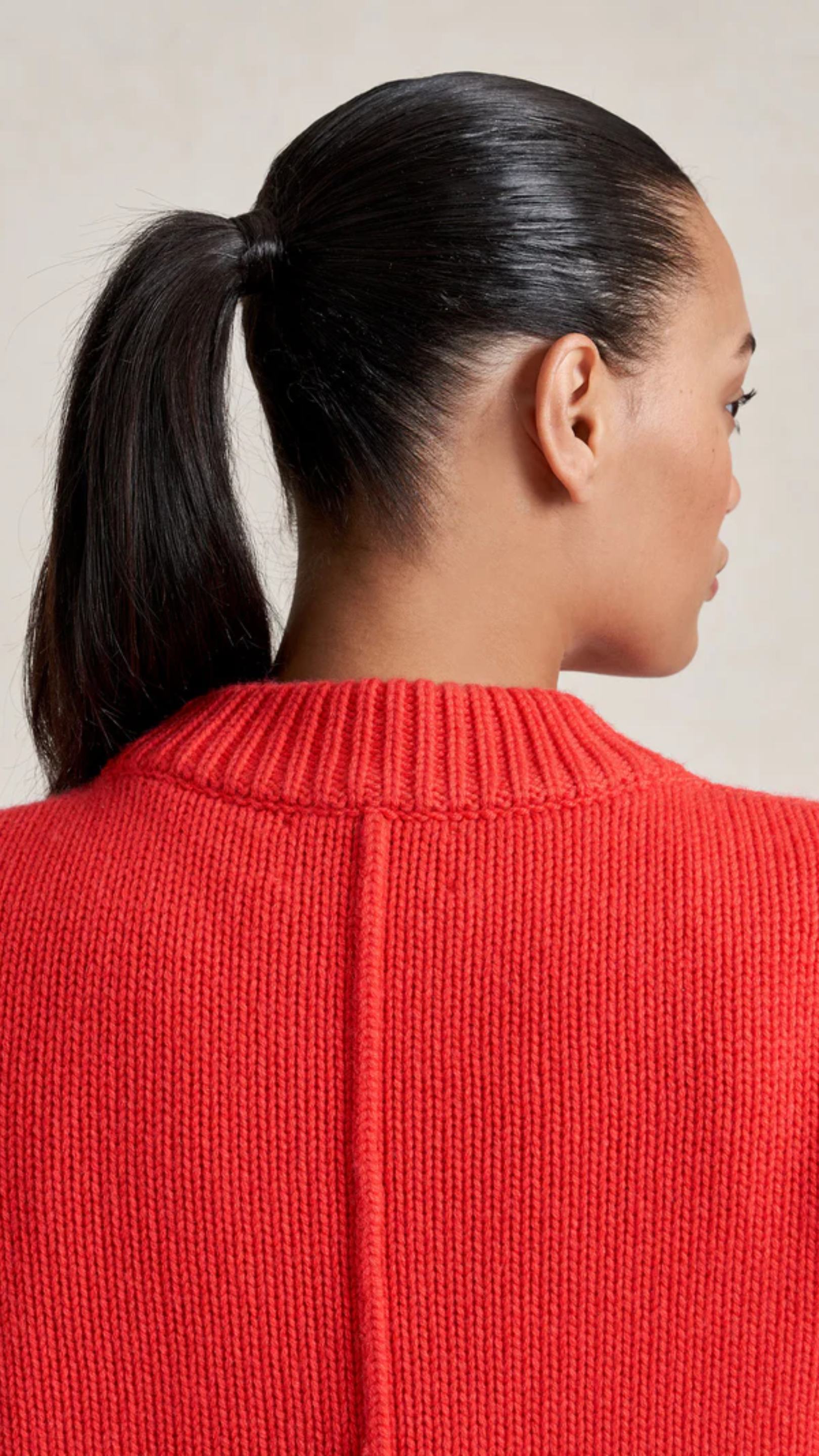 La Ligne Solid Mini Marin Sweater in Coral