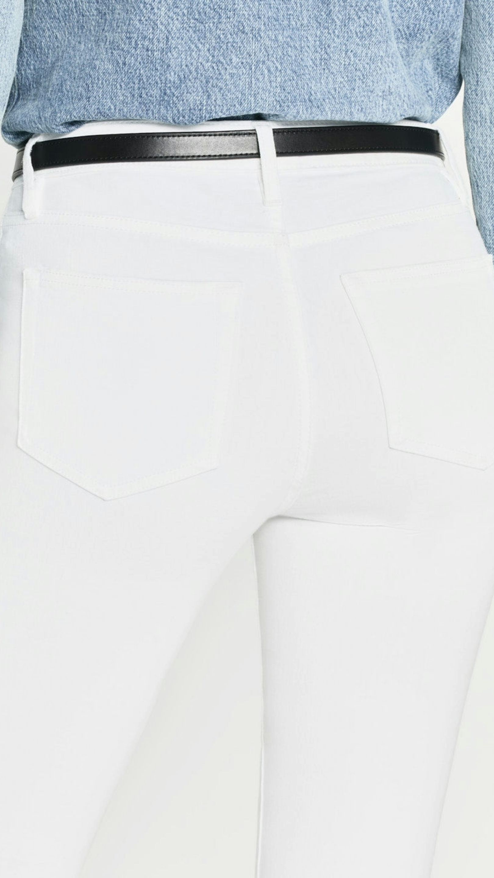 Frame Le Crop Mini Boot Jean in Blanc