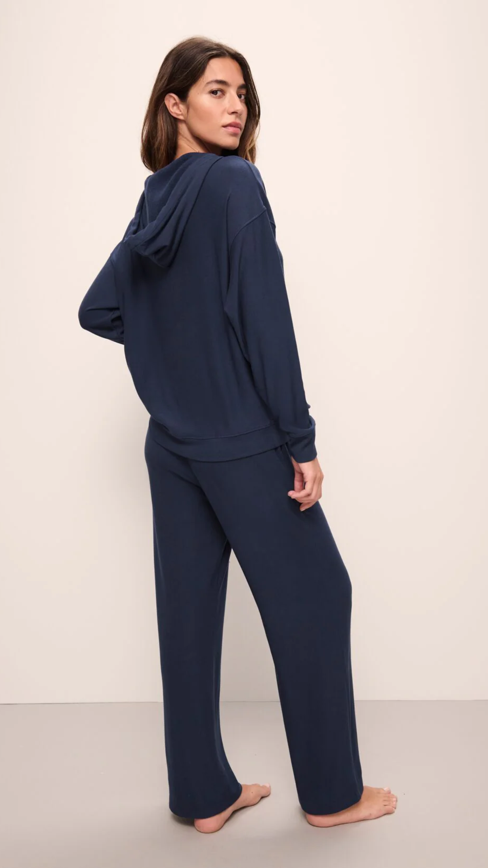 Eberjey Softest Sweats Straight Pant in Navy