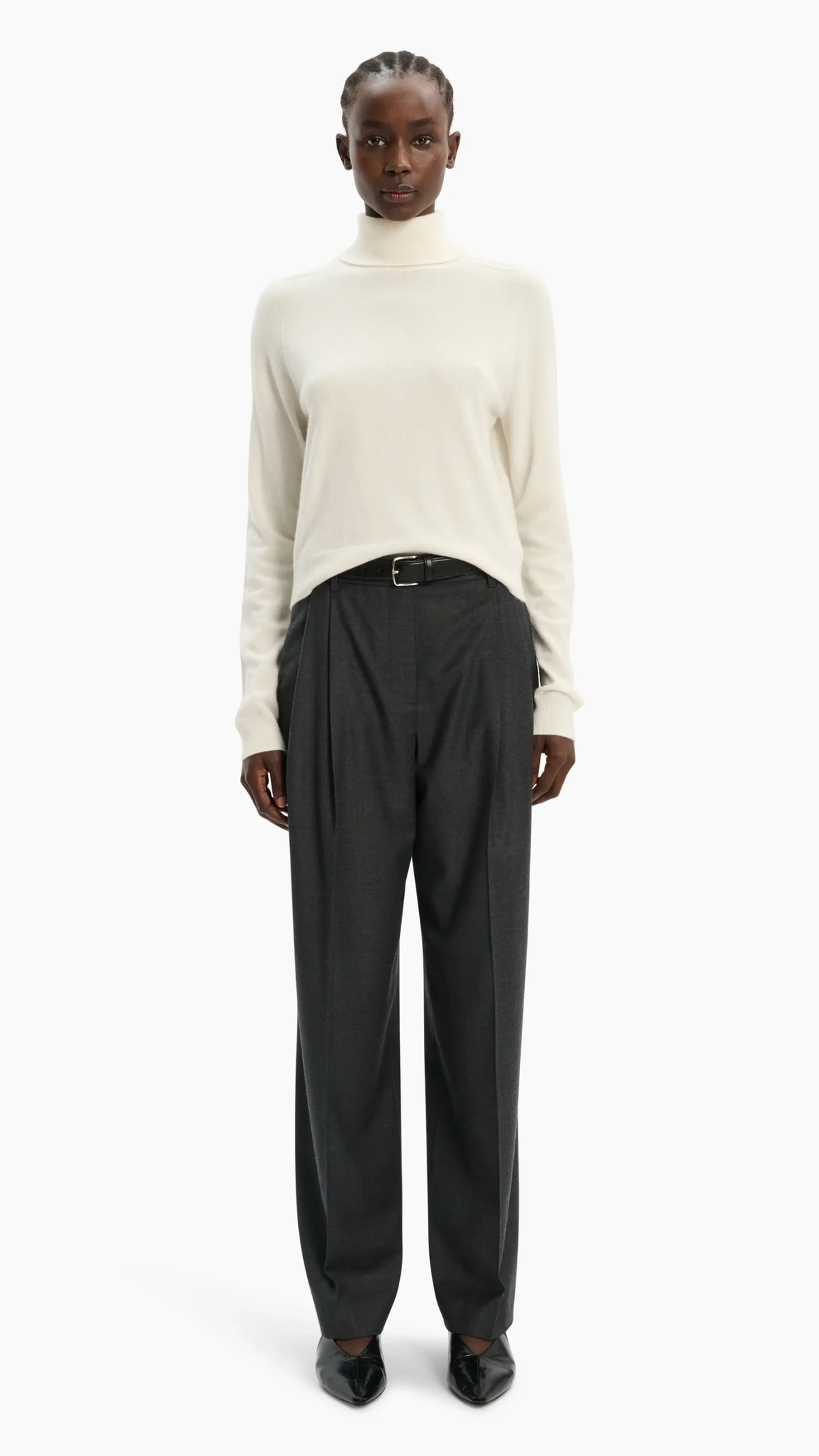 Arch 4 India Cashmere Turtleneck Sweater in Ivory