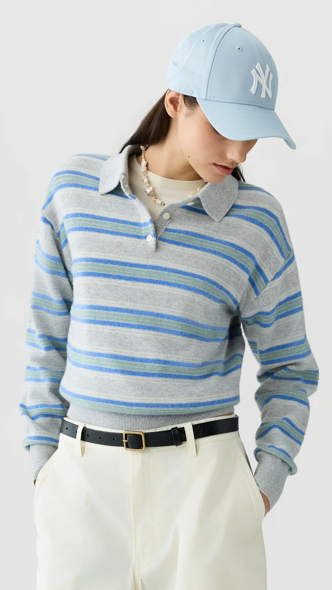 Guest In Residence Collegiate Stripe Polo