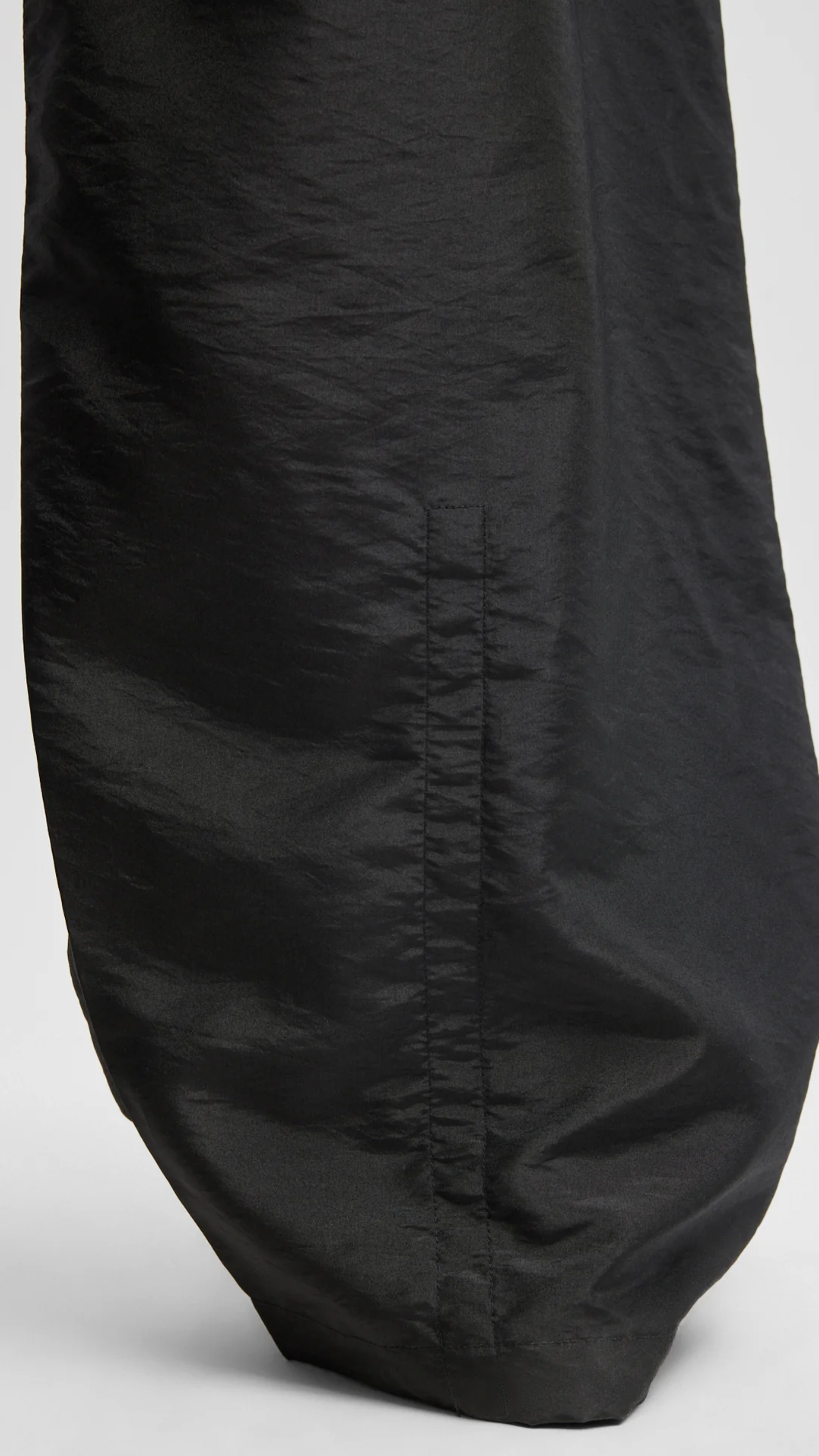 Tibi Crispy Nylon Winslow Pant in Black