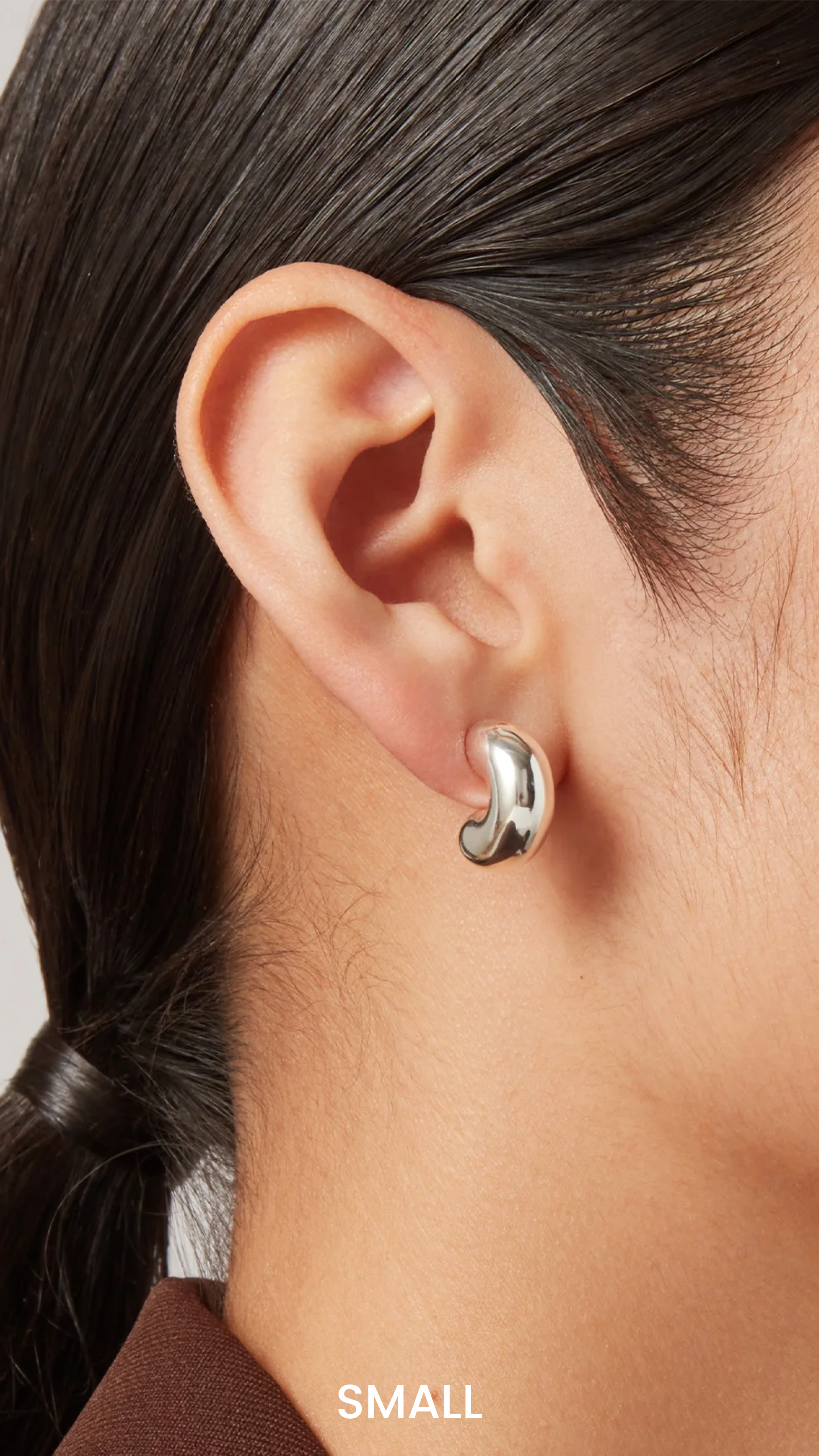Jenny Bird Tome Hoop in Silver