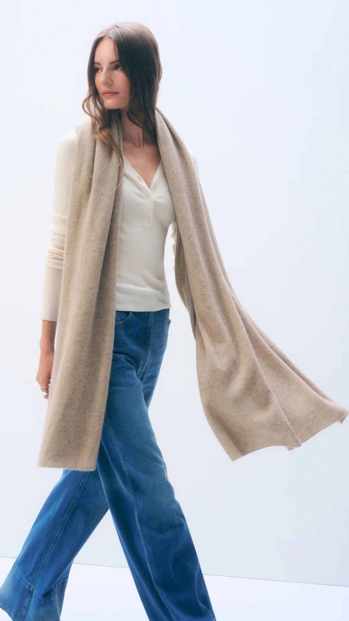 White + Warren Cashmere Travel Wrap