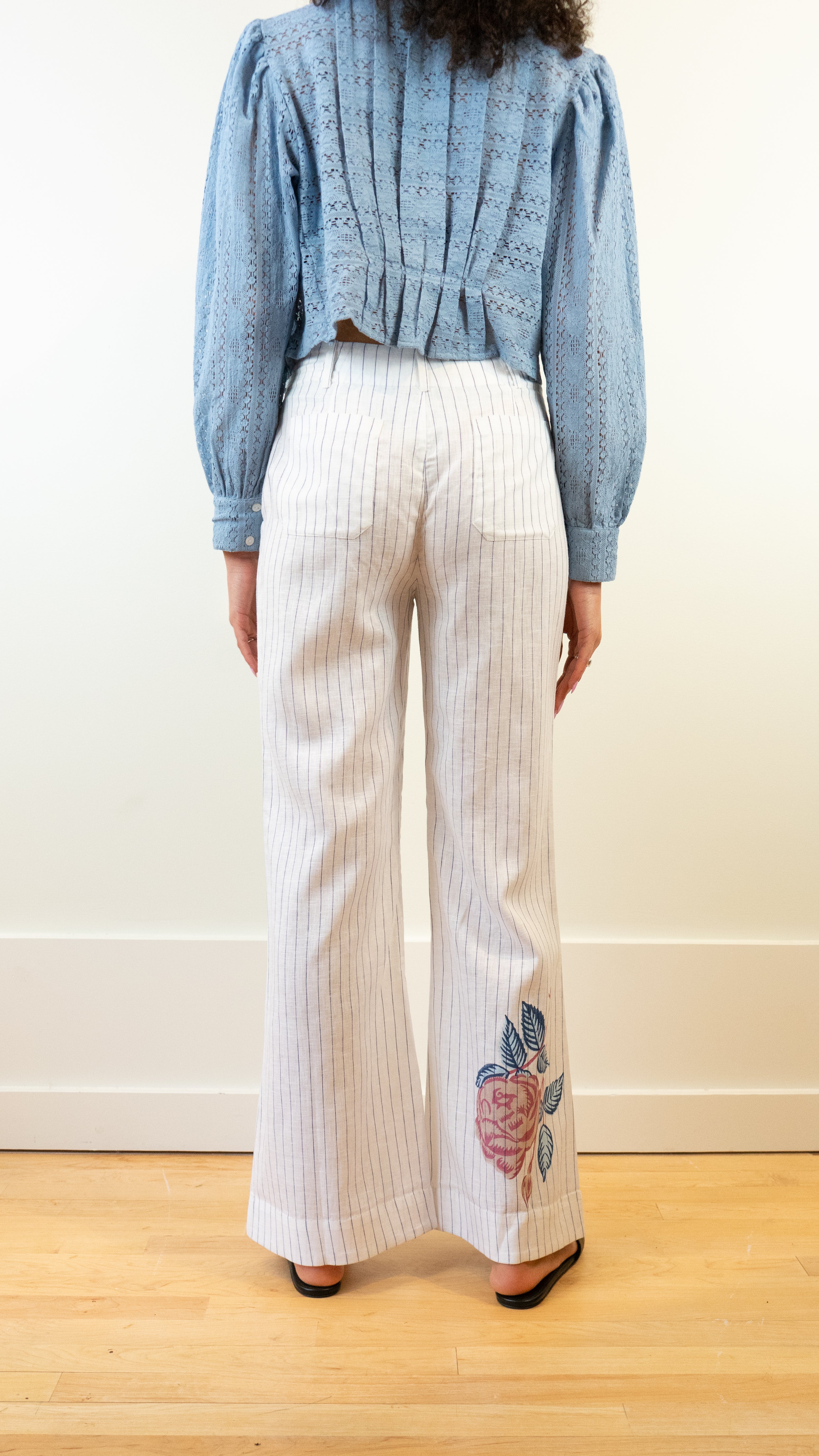 Alix of Bohemia Charlie Rose Drift Pant in White