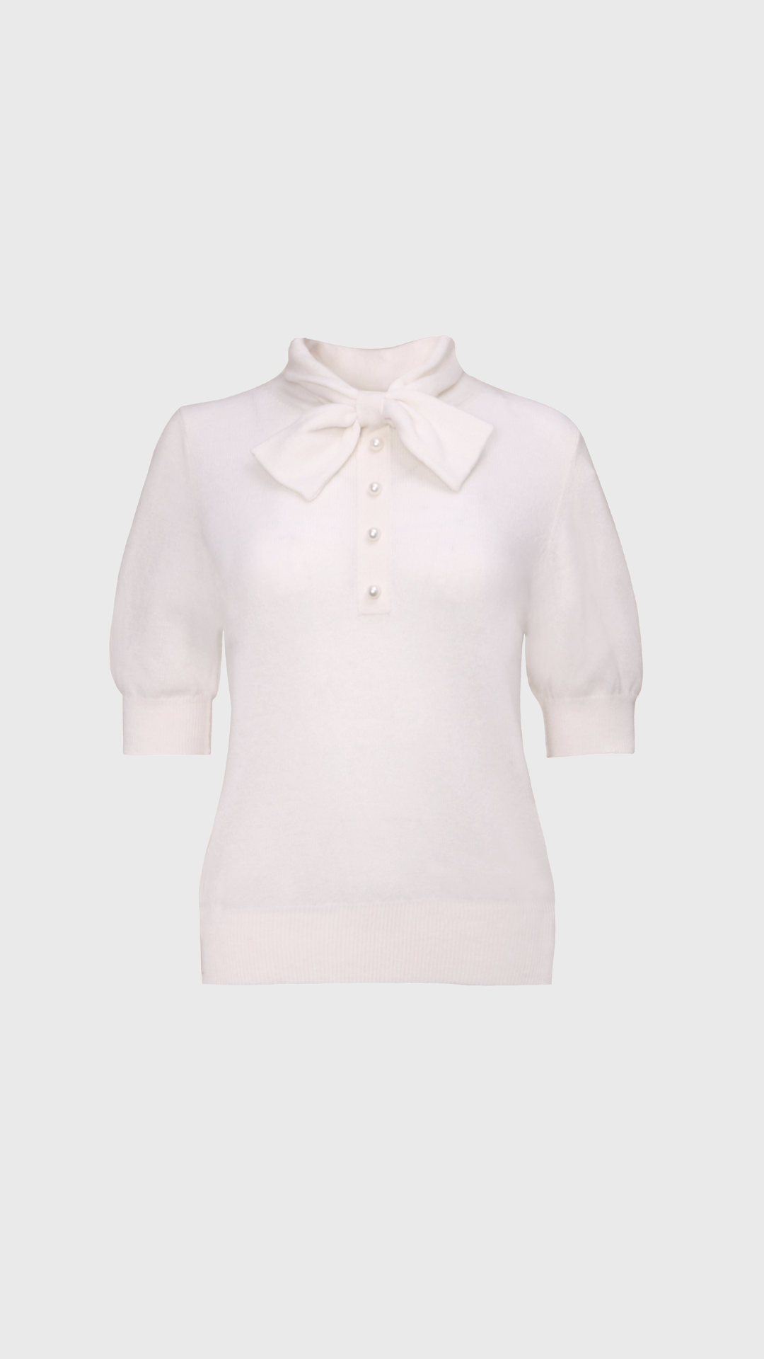 Allude Bow Sweater in Fleur