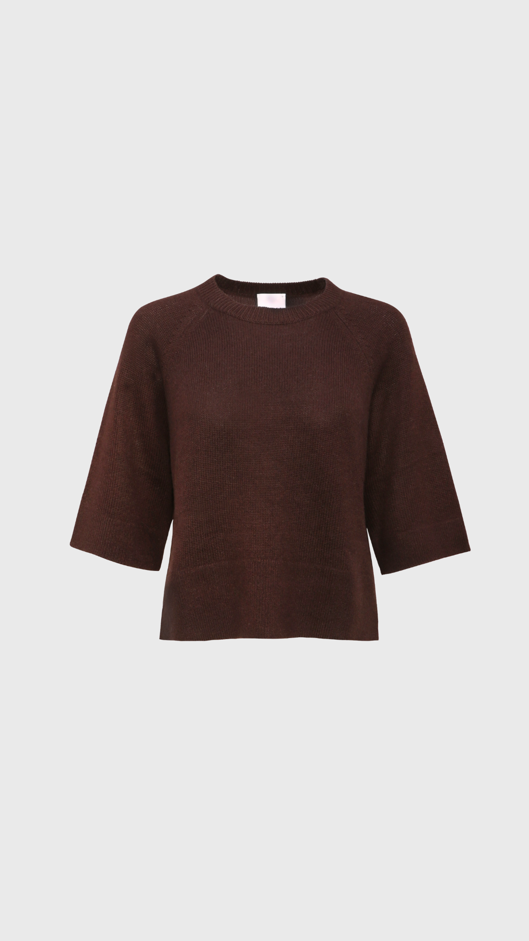 Allude Round Sweater in Ebony