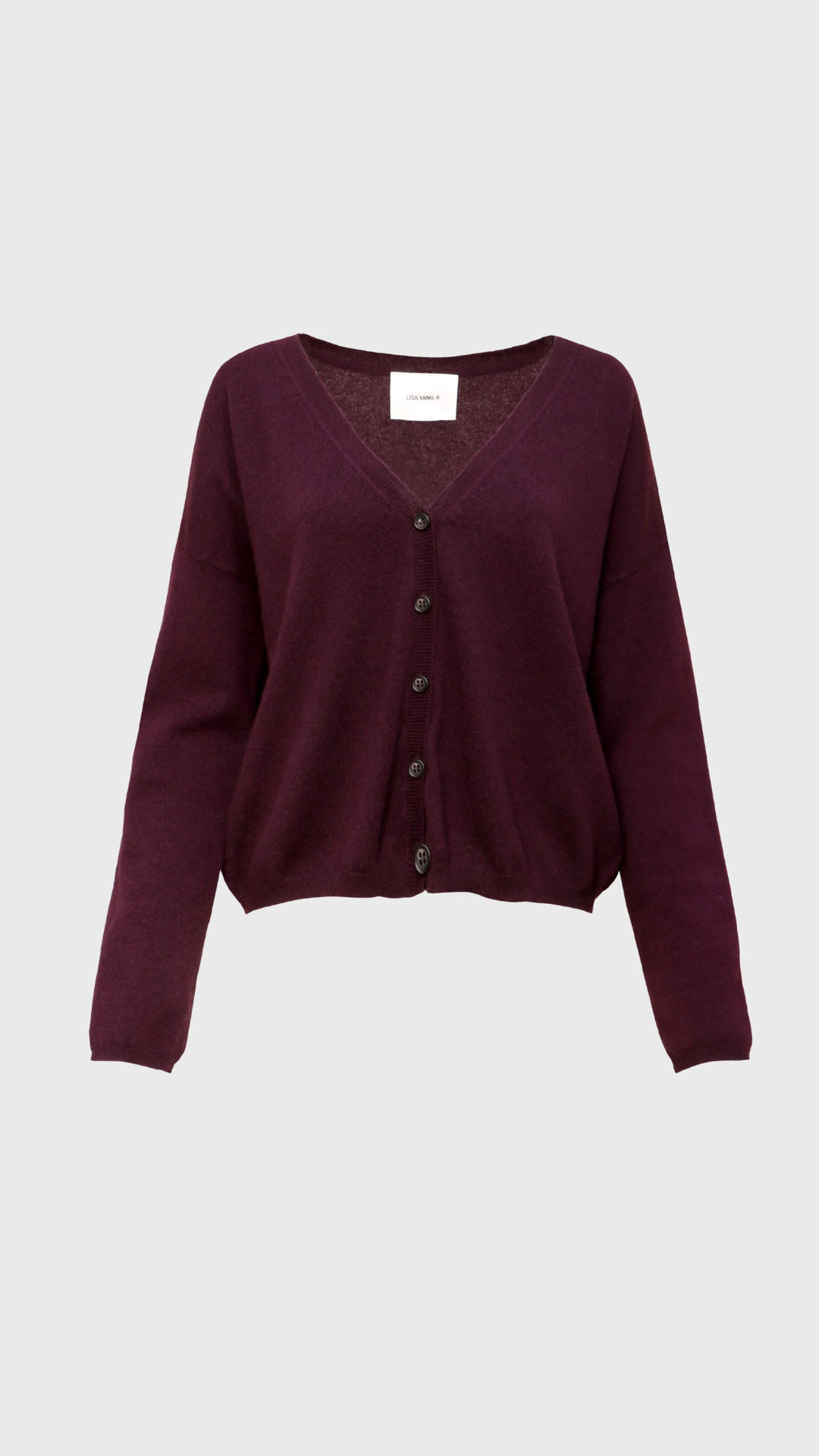 Lisa Yang Abby Cardigan in Mahogany