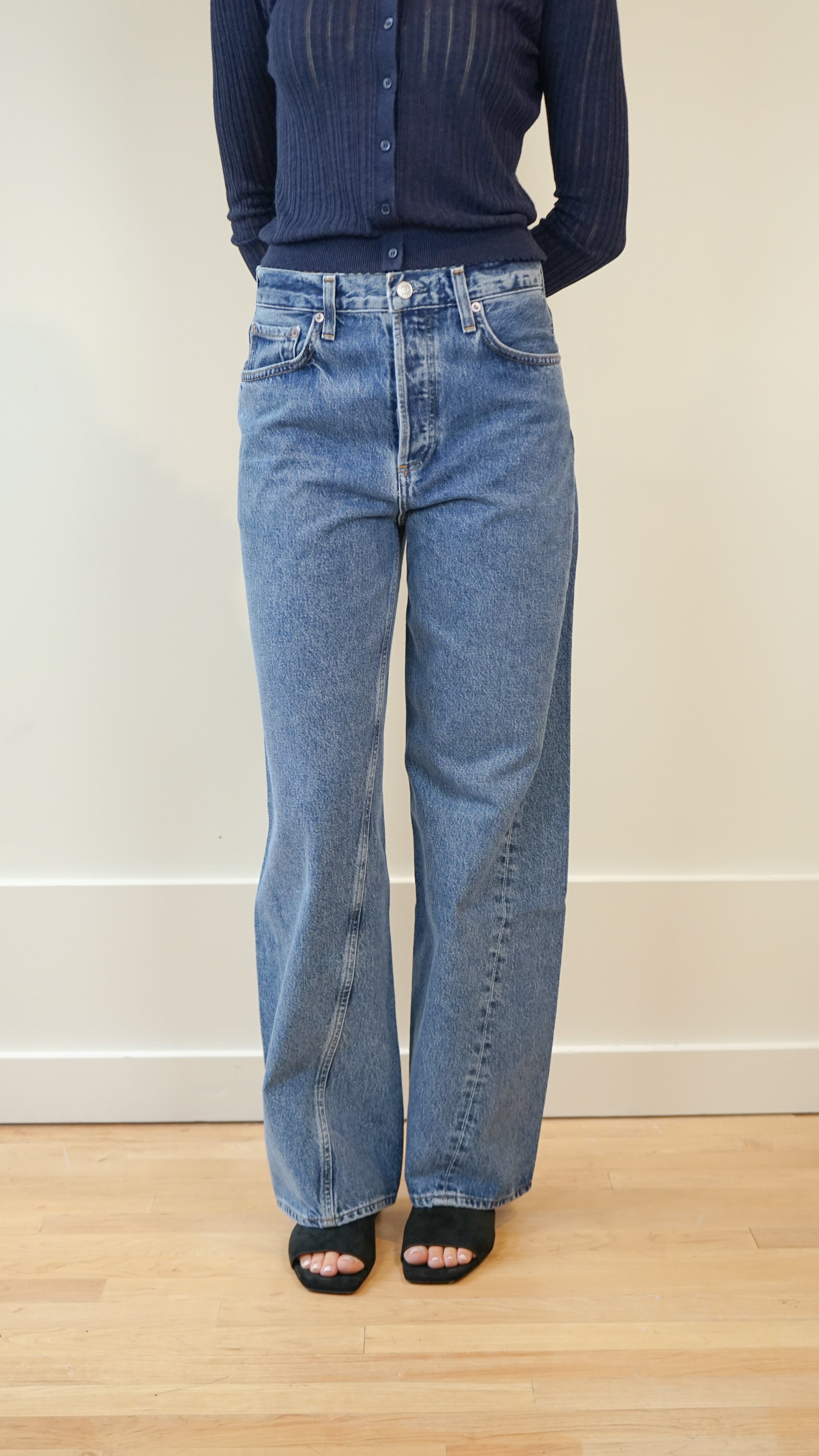 Agolde Twist Low Slung Baggy Jean in Myth
