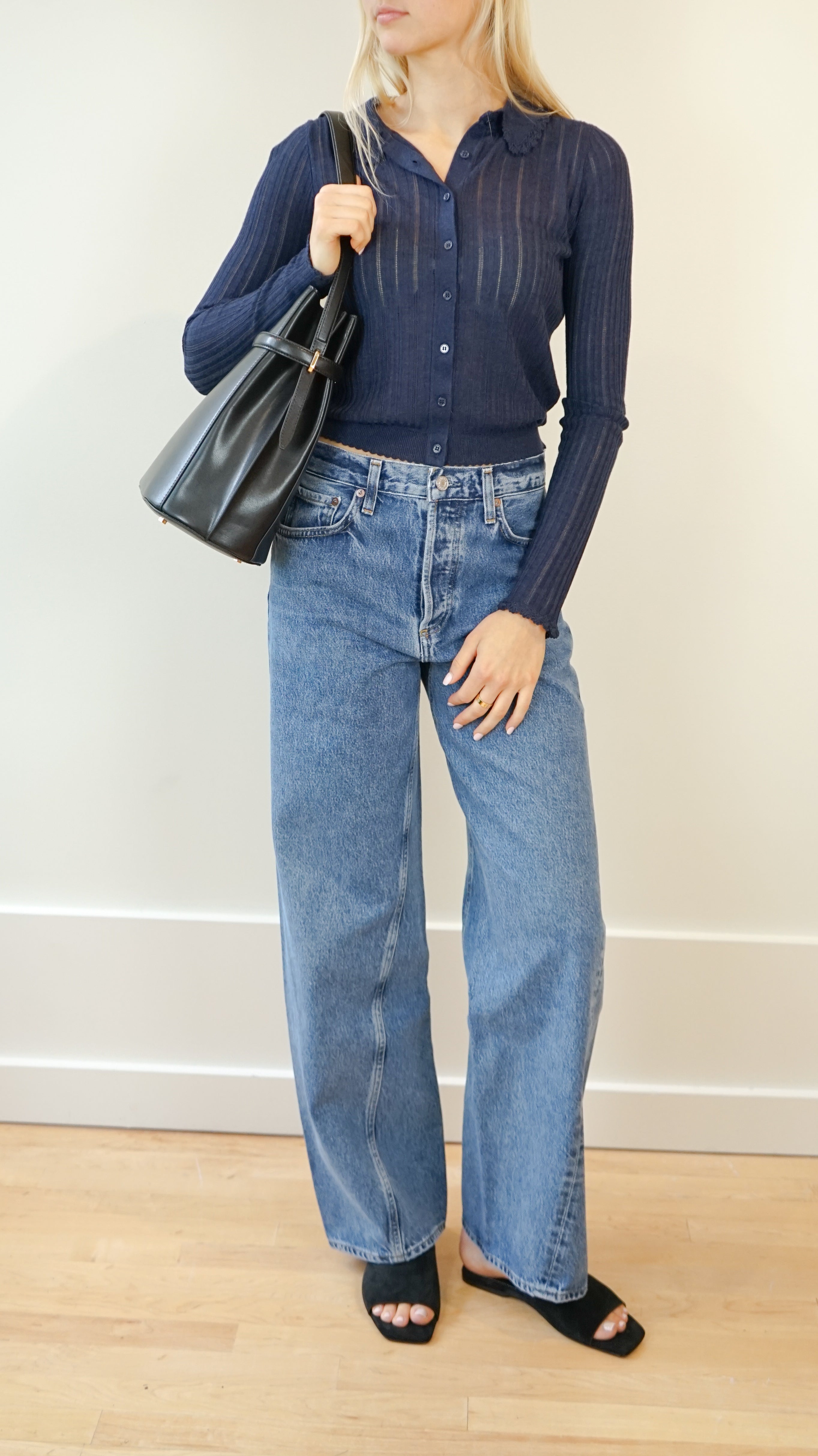 Agolde Twist Low Slung Baggy Jean in Myth