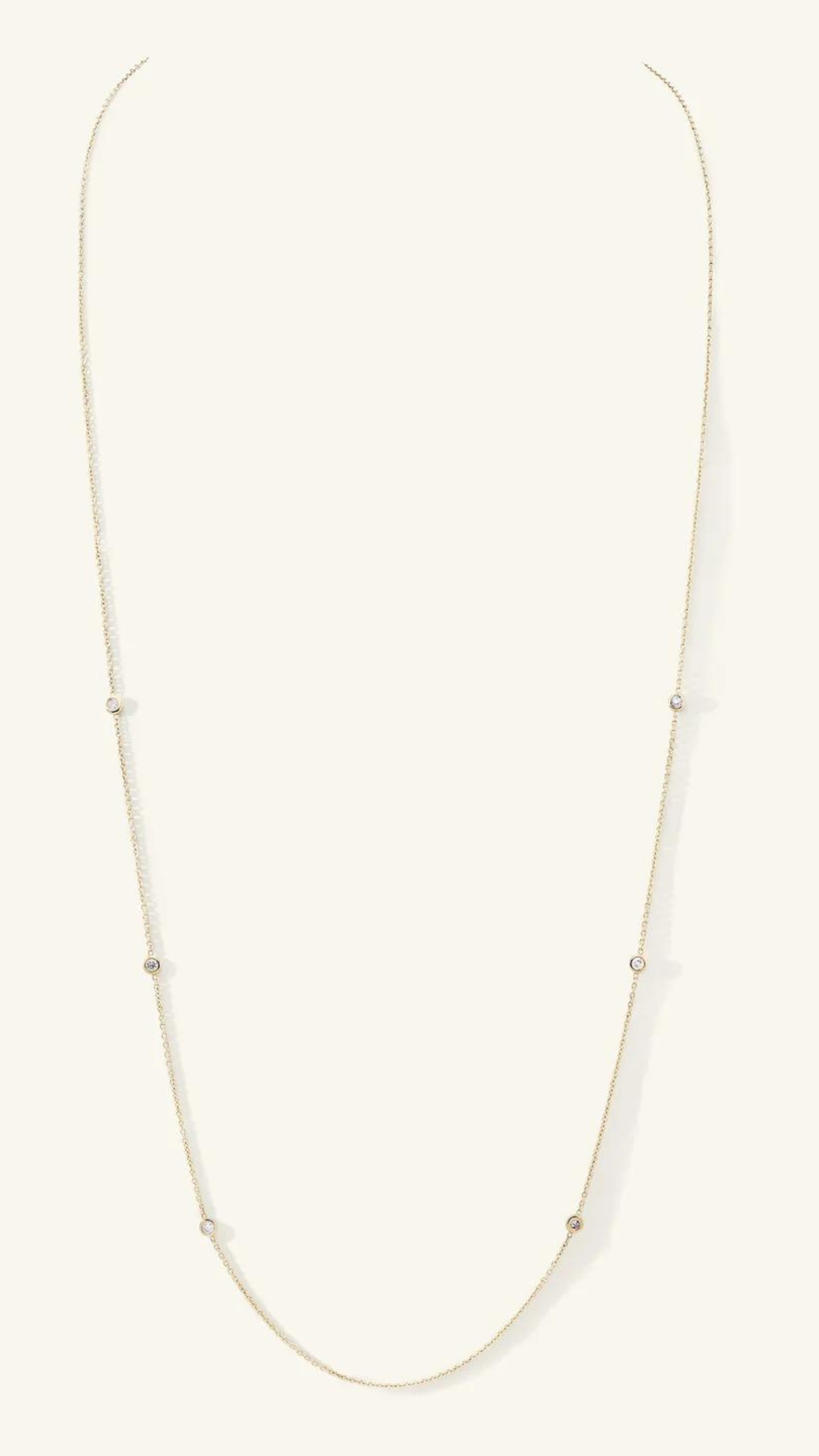 Zahava 32" Six Diamond Bezel Chain