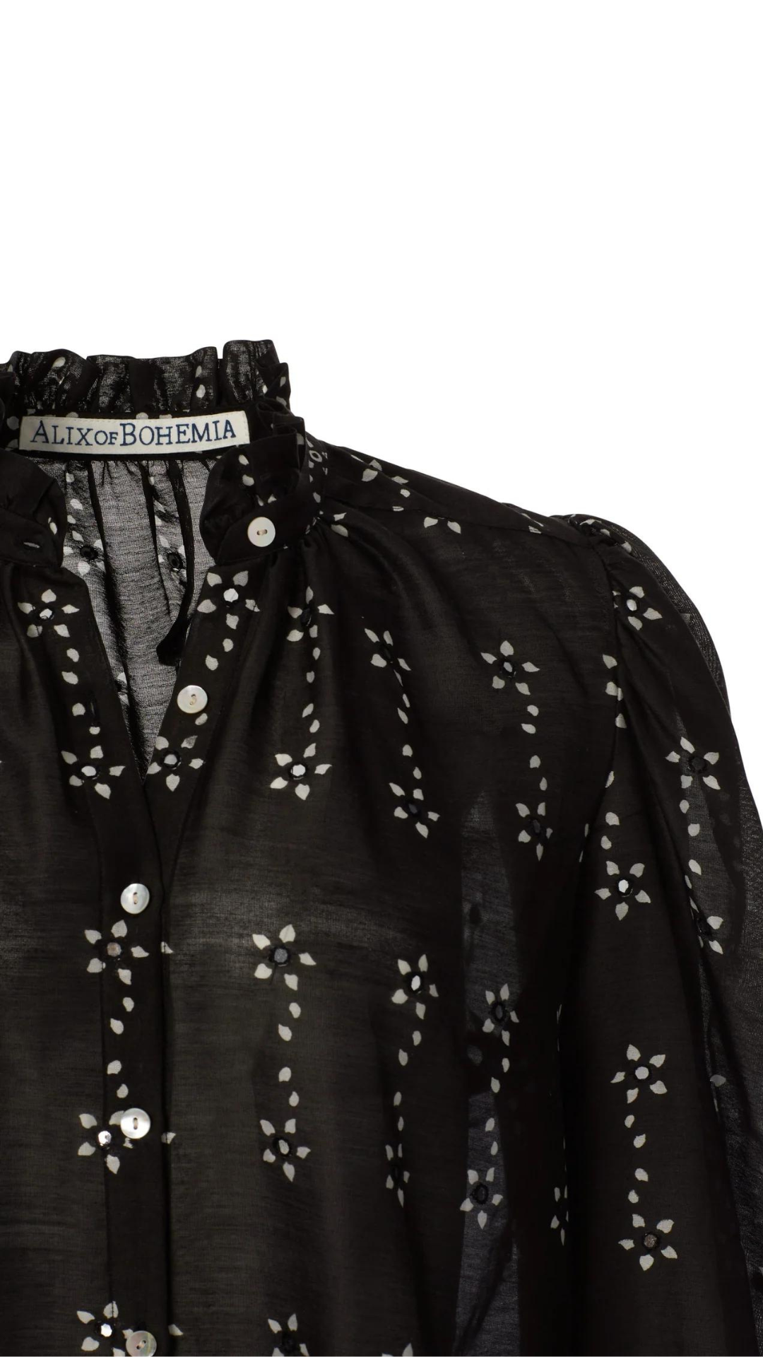 Alix Of Bohemia Annabel Black Daisy Shirt