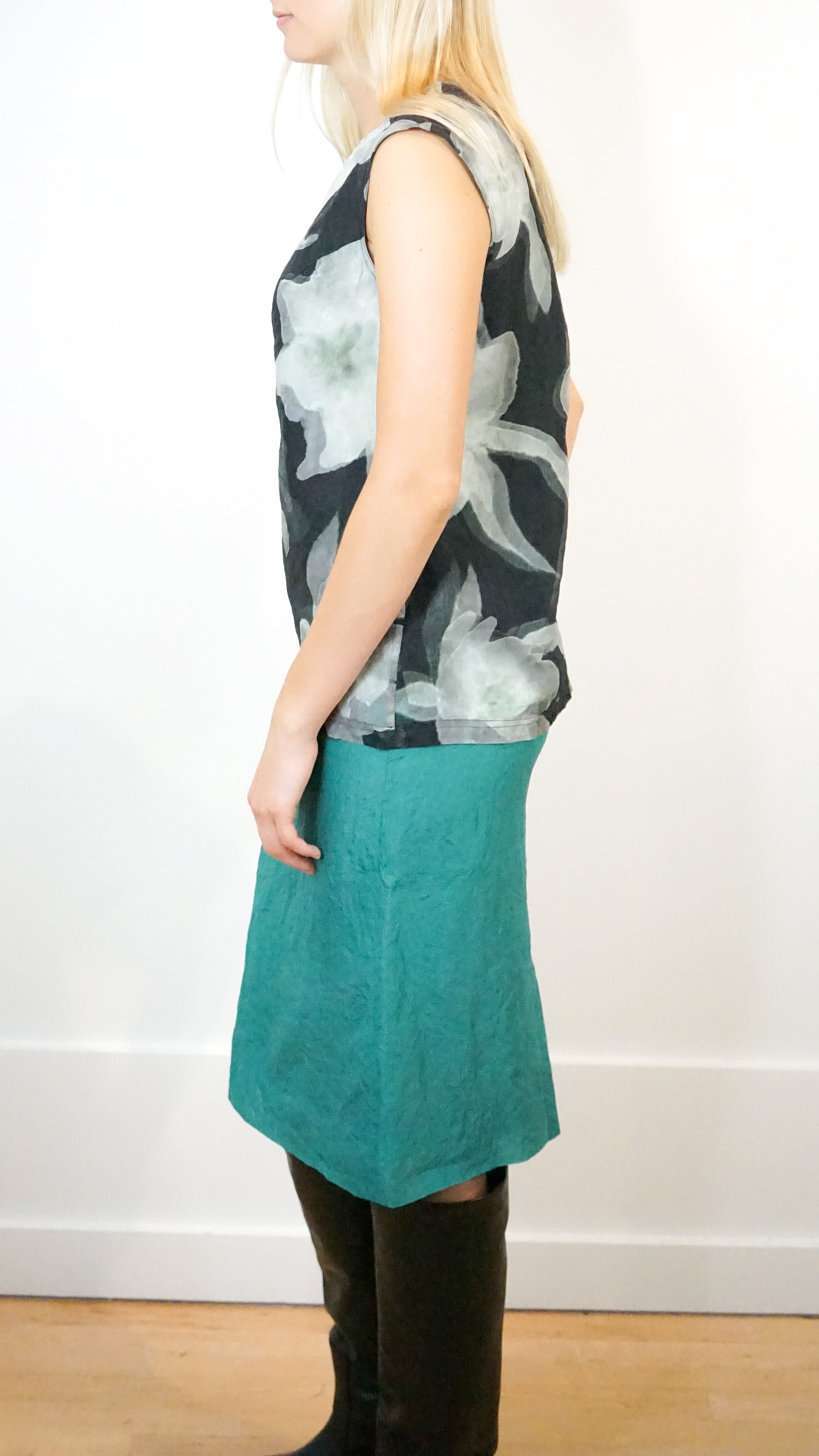 Christian Wijnants Souiza Skirt in Teal