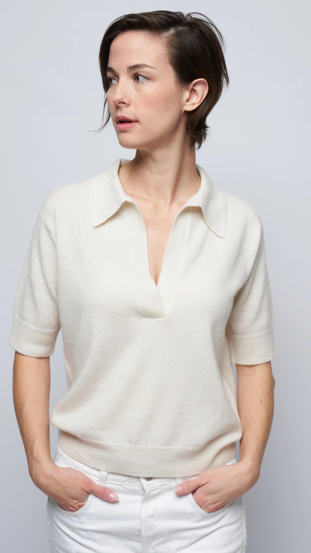 Lisa Yang Carina Polo Sweater