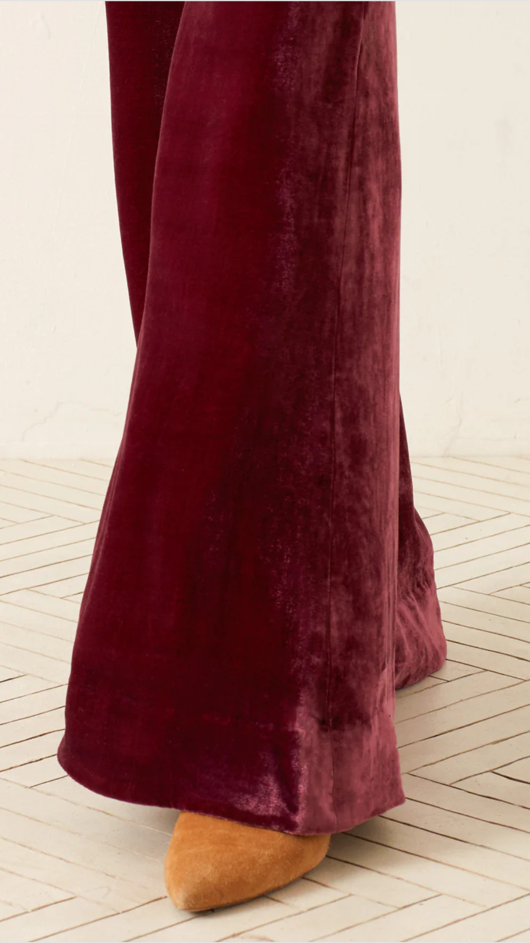 Alix of Bohemia Charlie Plum Velvet Pant
