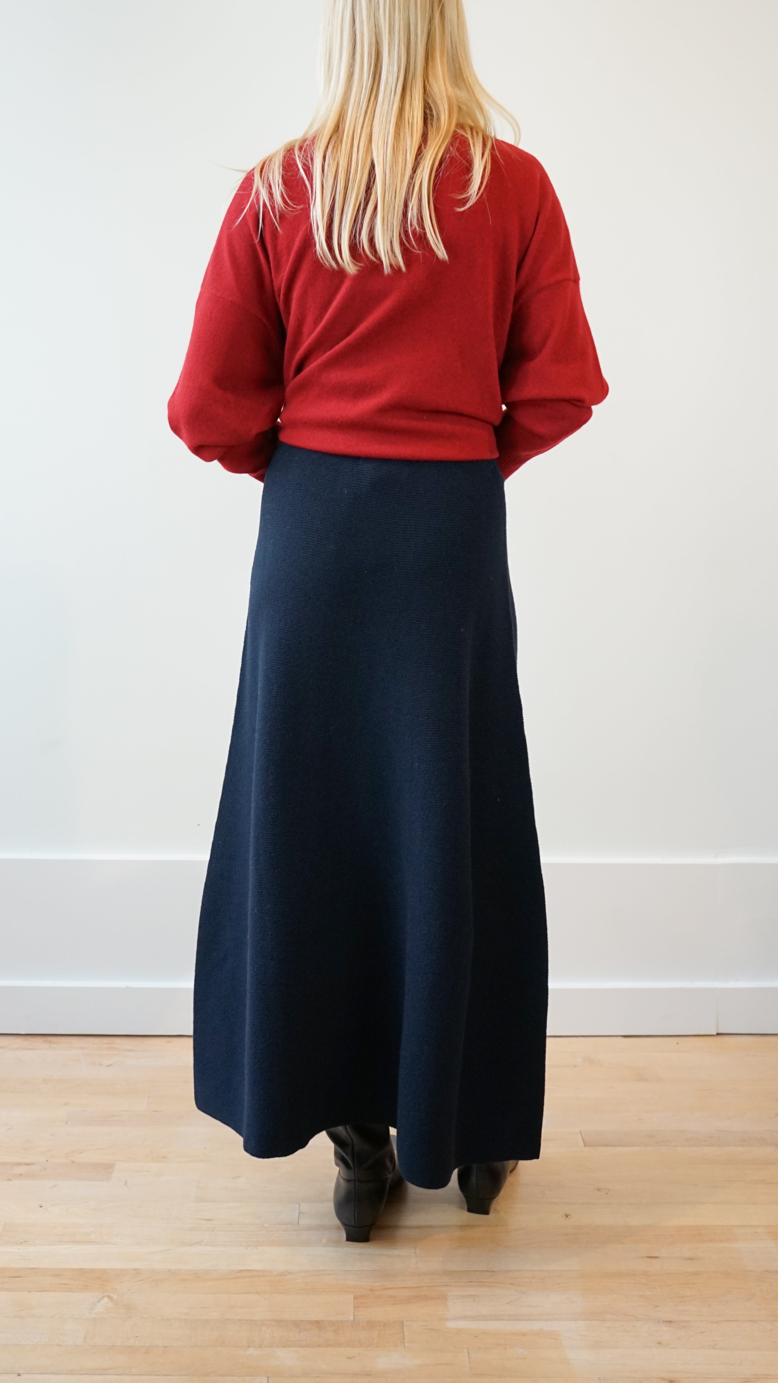 Christian Wijnants Kugo Skirt in Dark Navy