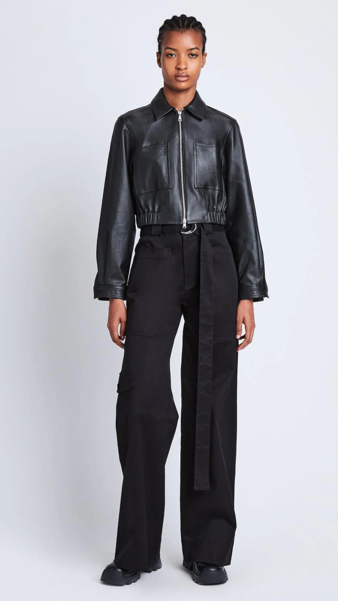 PSWL Cropped Leather Jacket