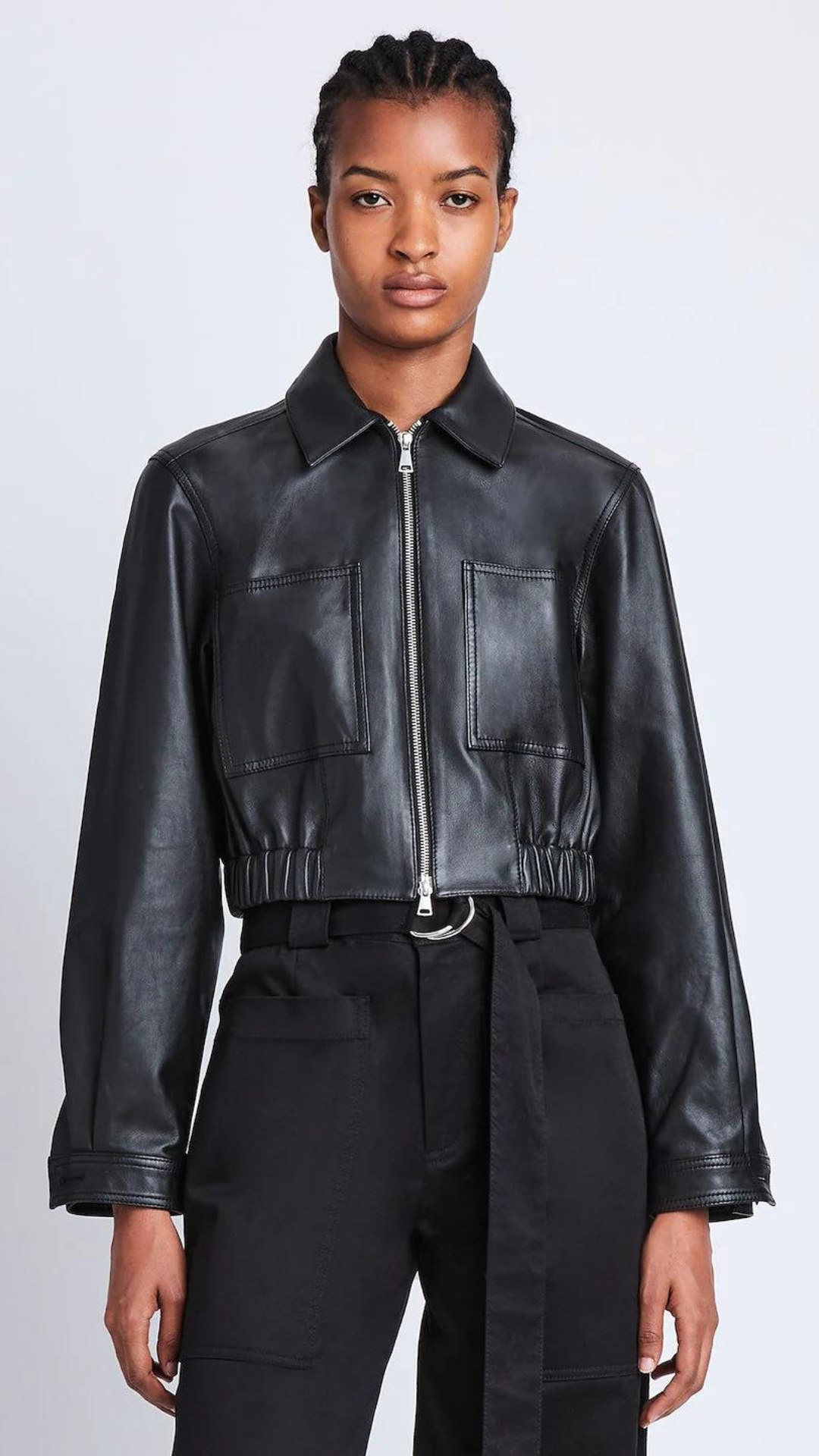PSWL Cropped Leather Jacket