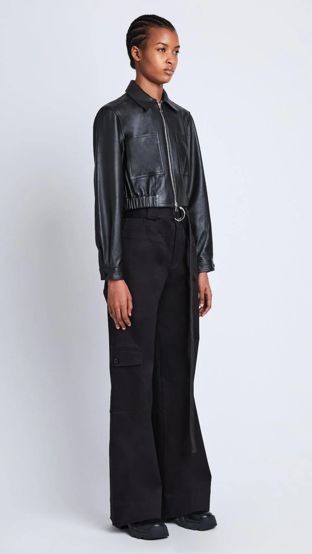 PSWL Cropped Leather Jacket