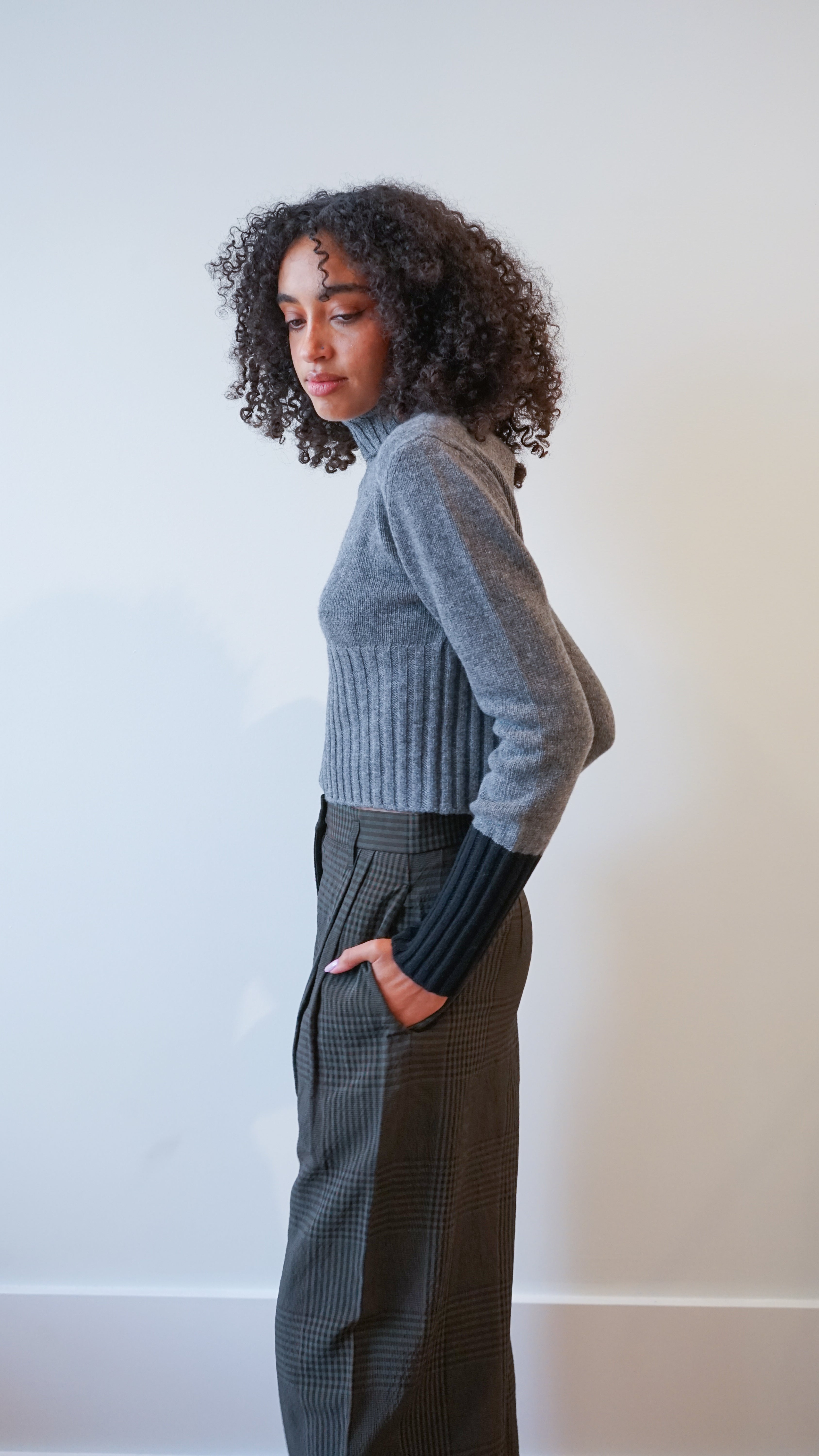 Plan C Longsleeve Turtleneck Contast Cuff