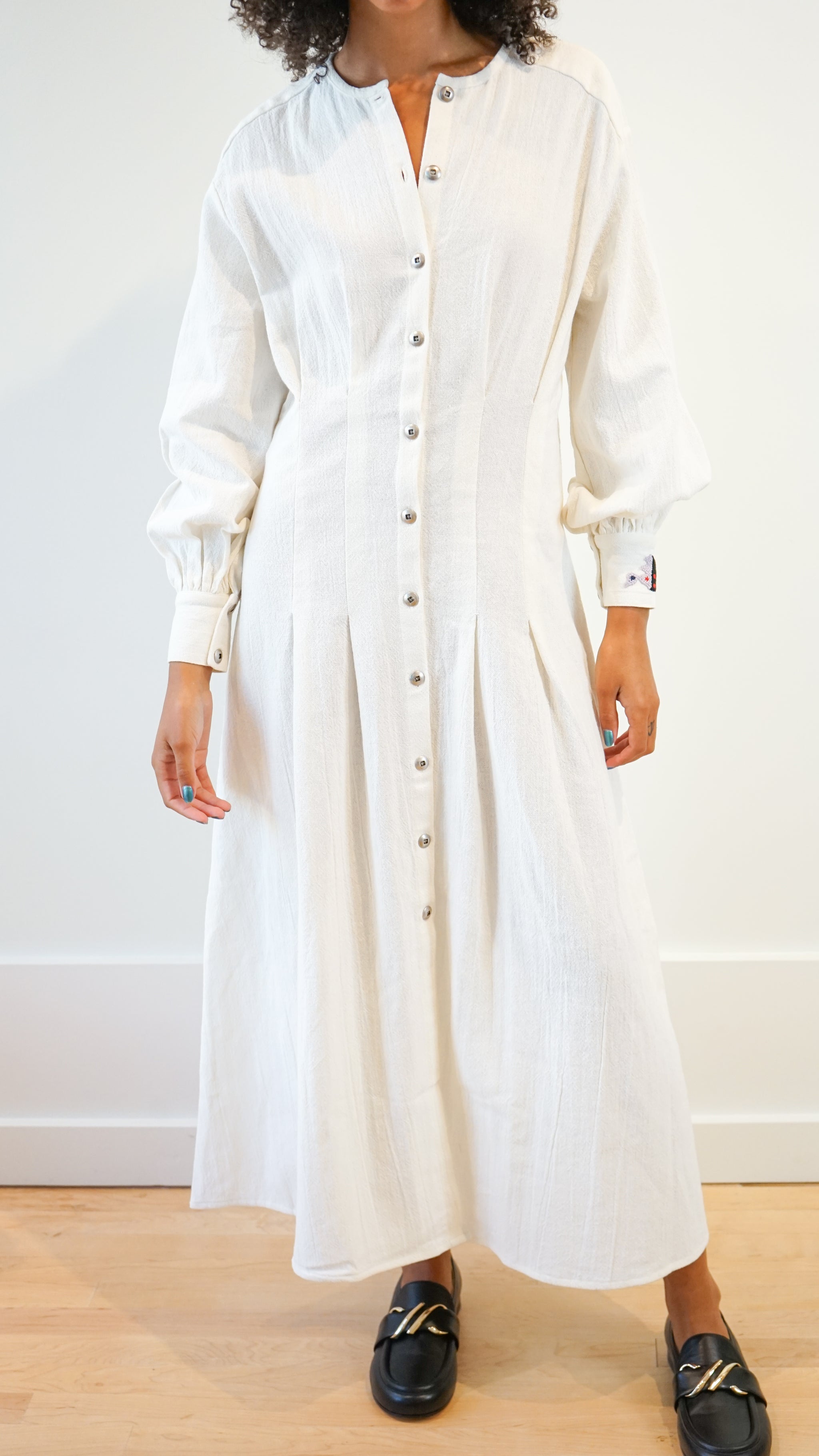 Alix of Bohemia Quinn Sun Snow Dress M / IVORYSNO