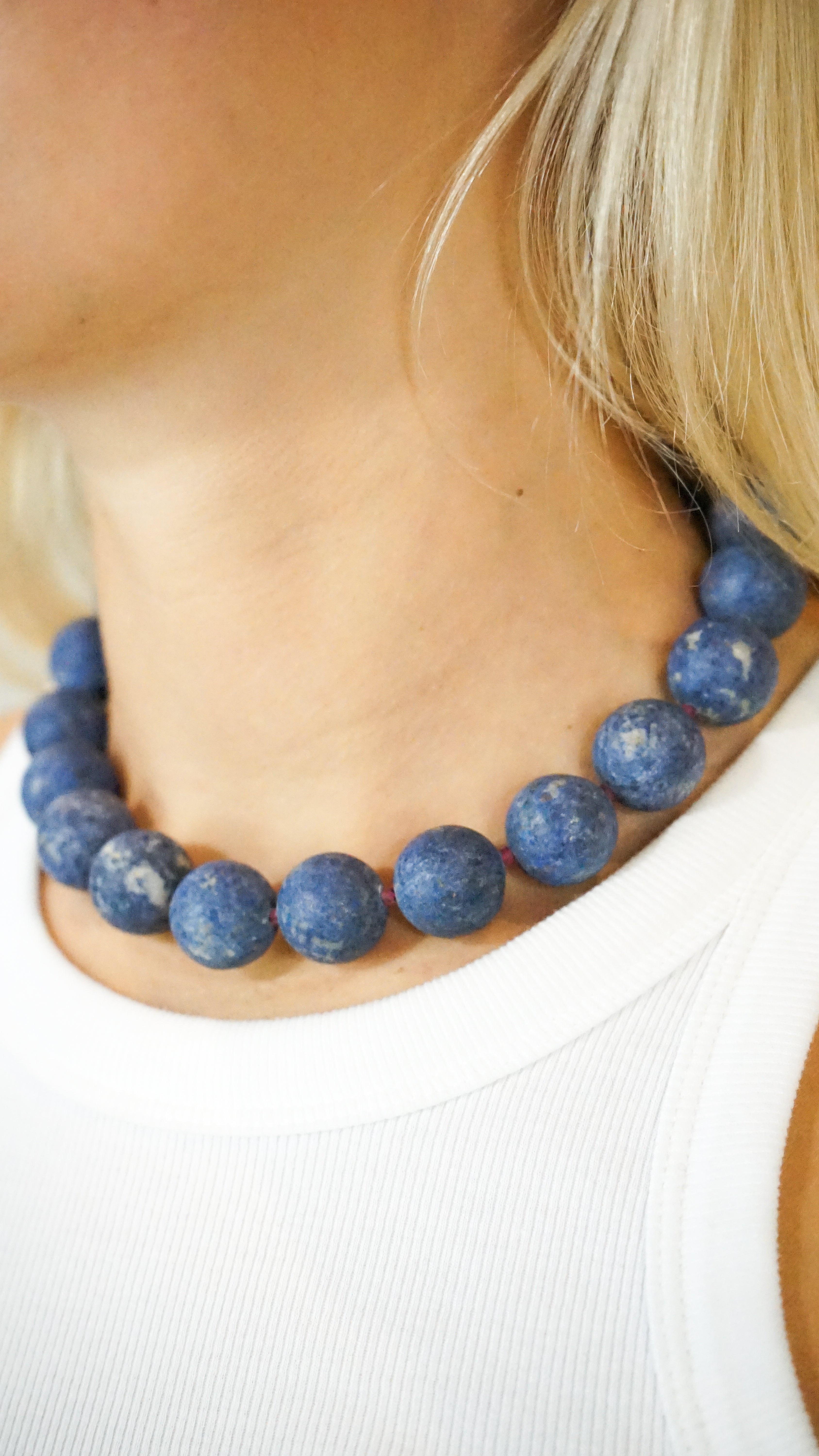 Lizzie Fortunato Dumortierite Beaded Necklace
