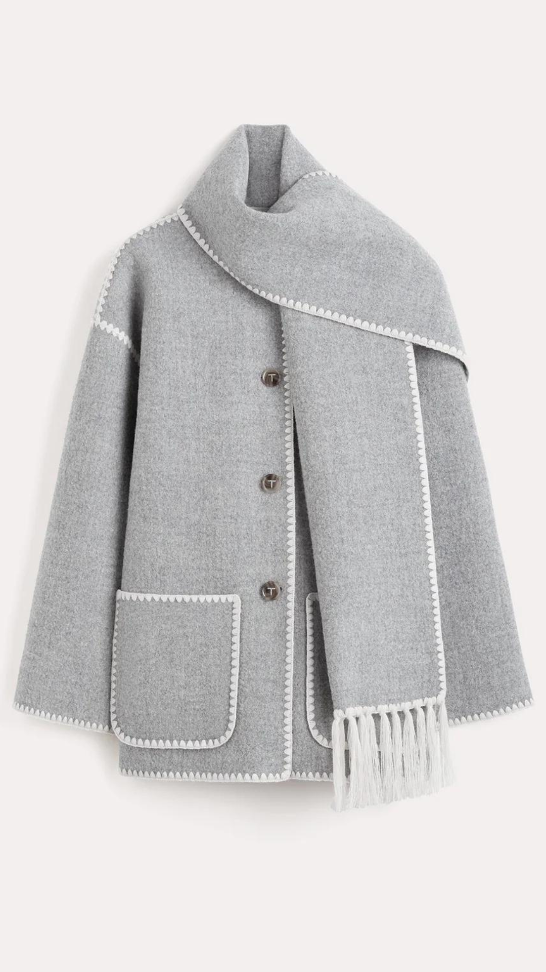 Toteme Embroidered Scarf Jacket