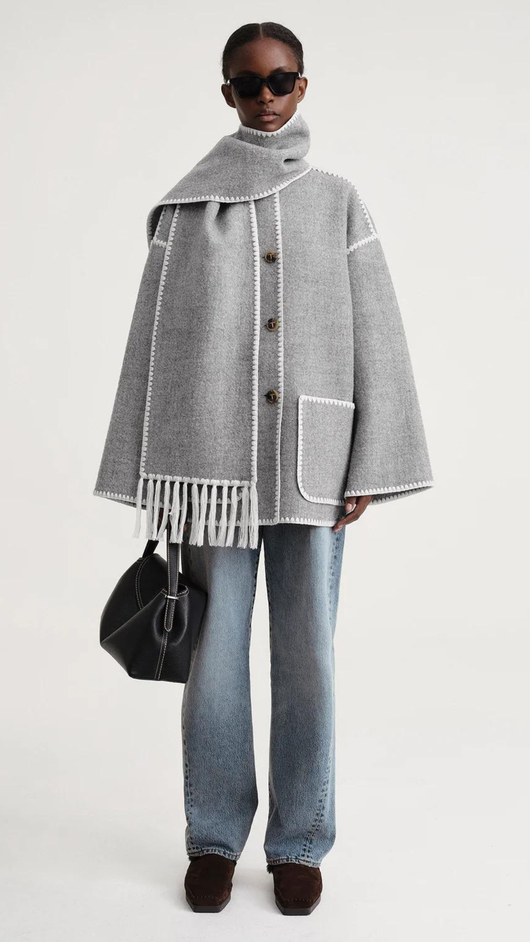 Toteme Embroidered Scarf Jacket
