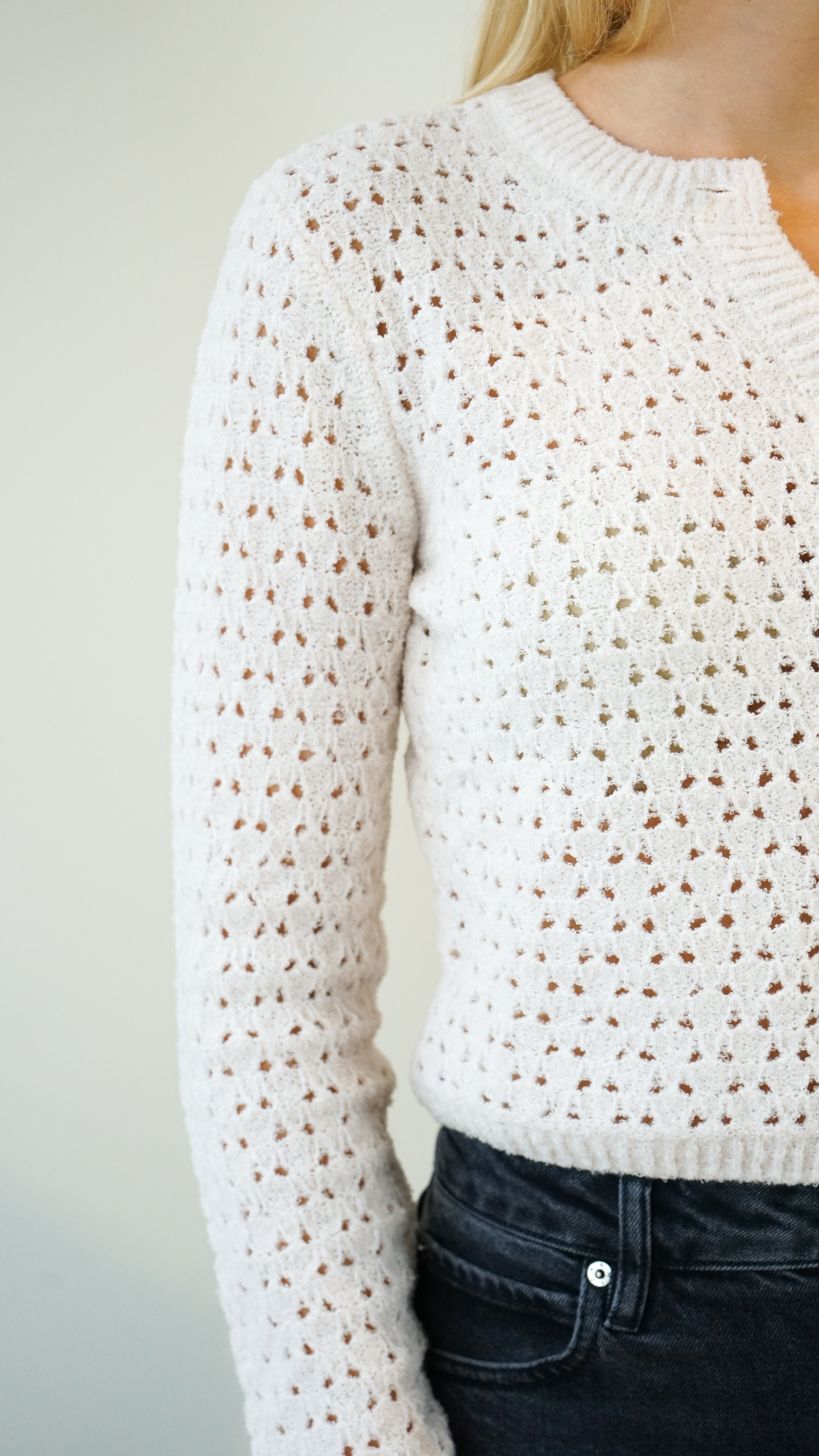 Frame The Chenille Cardi in Cream