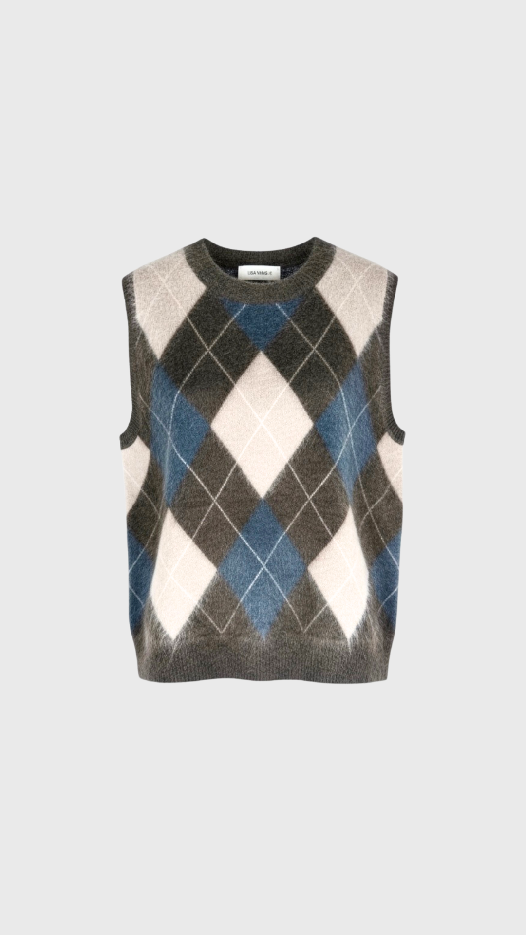 Lisa Yang Yasmin Vest in Argyle