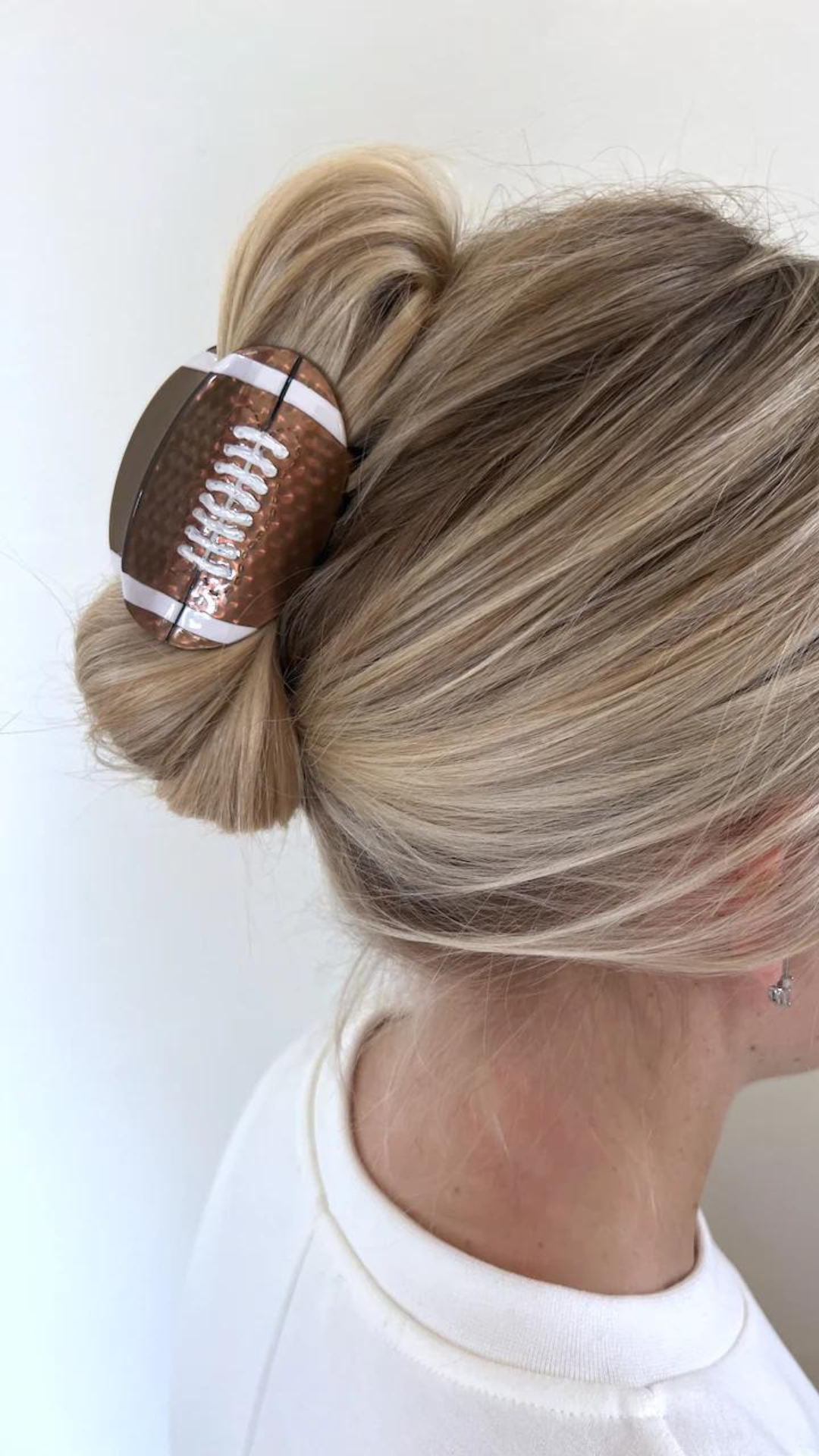 Solar Eclipse Game Day Football Claw Clip