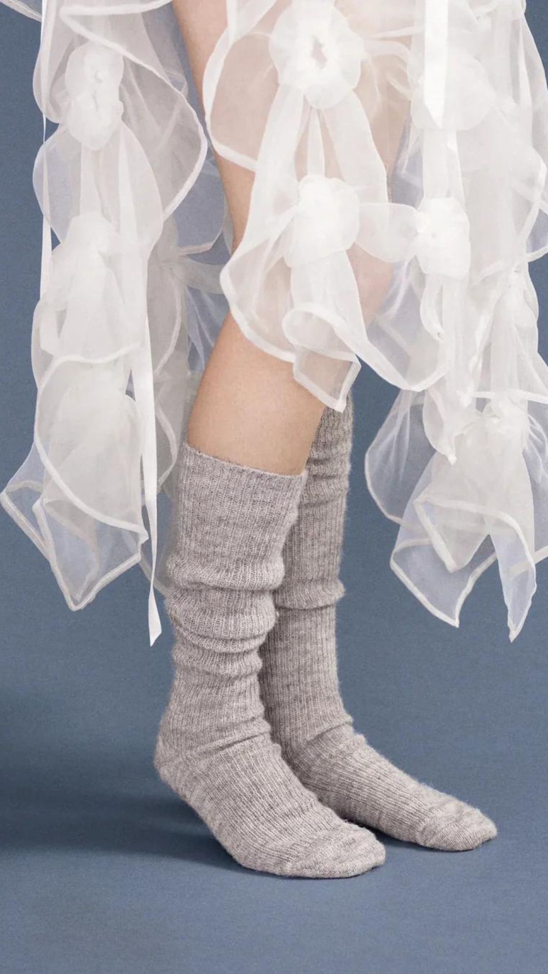 Shaggy Alpaca Over The Knee Socks
