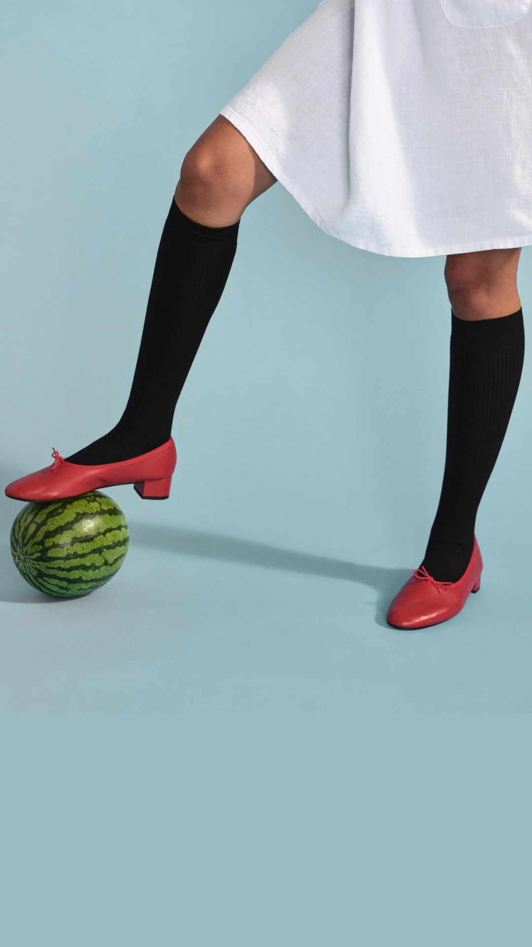 Rib Knee Hi Socks